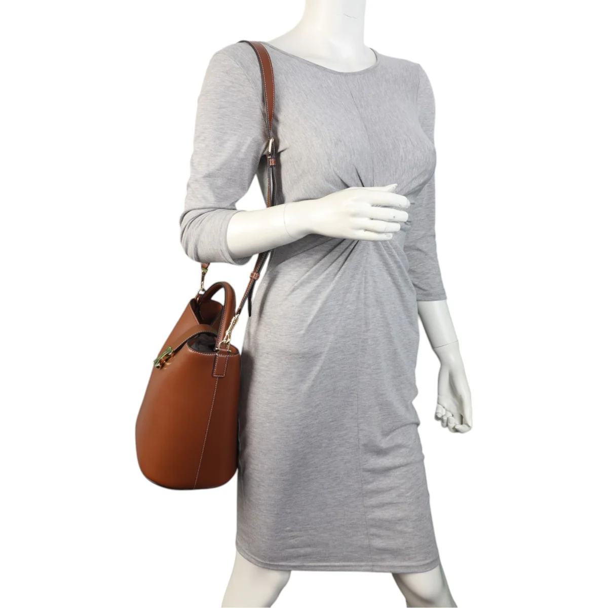 Celine Louise Triomphe Bucket Bag Medium - Image 11