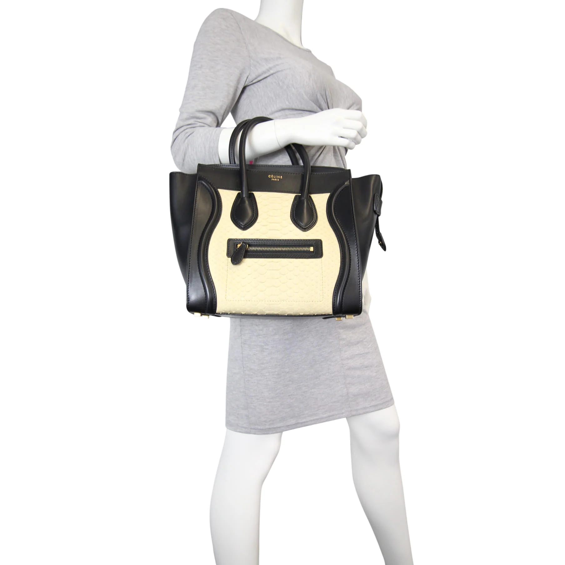 Celine Micro Luggage Tote Python - Image 12