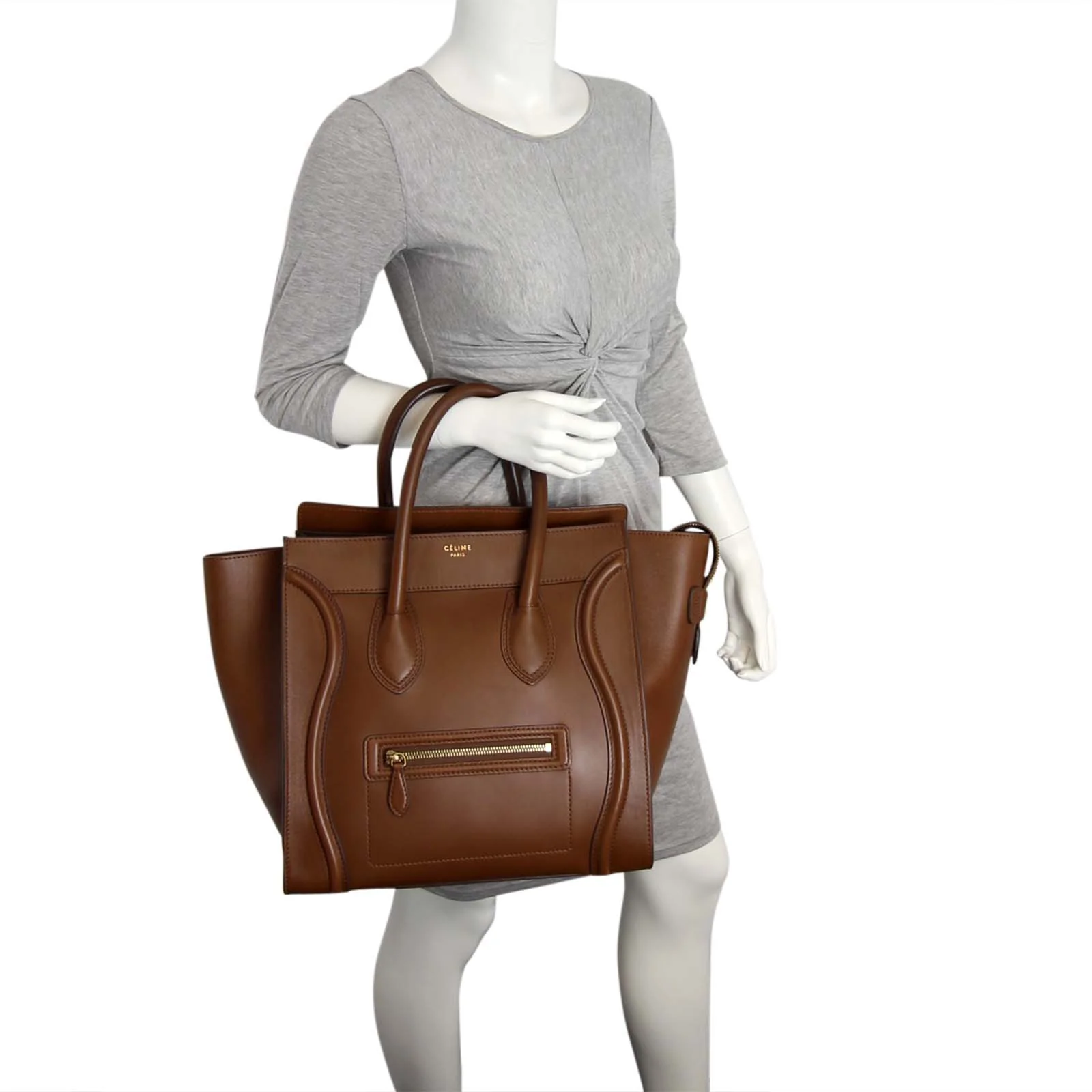 Celine Mini Luggage Tote - Image 12