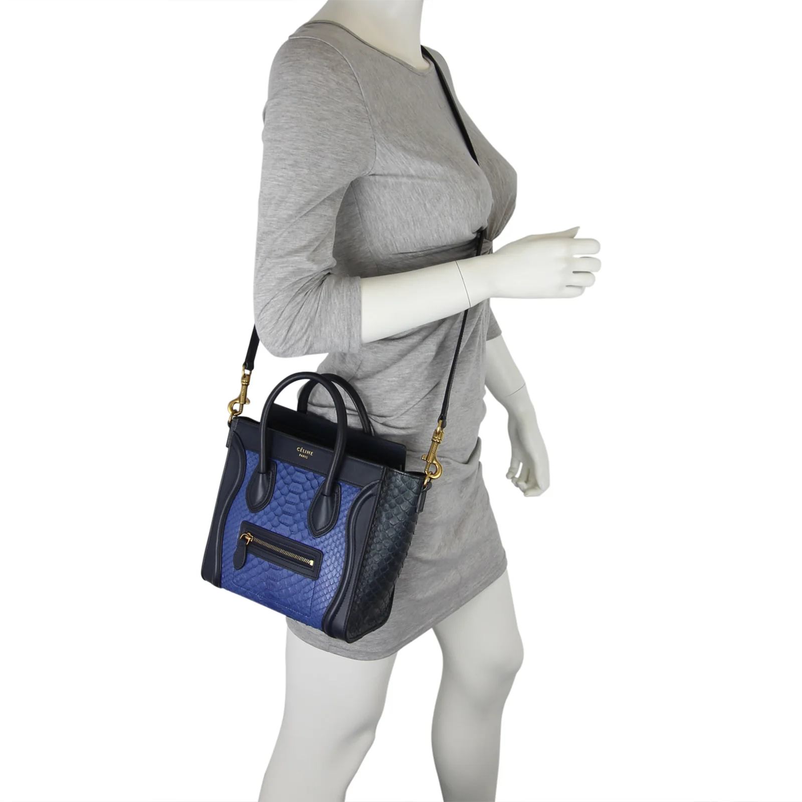 Celine Nano Luggage Tote Python - Image 12