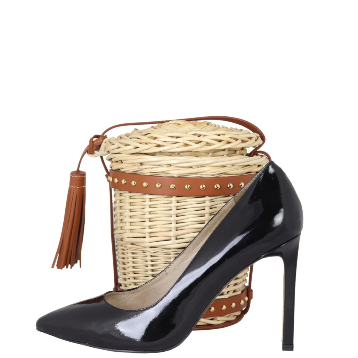 Celine Panier Wicker Bucket Bag - Image 13