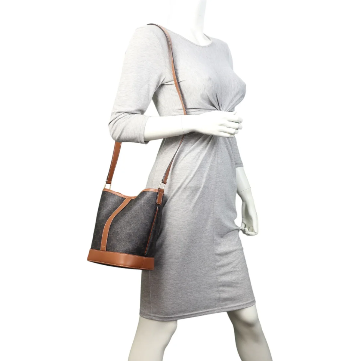 Celine Triomphe Bucket Bag Small - Image 11