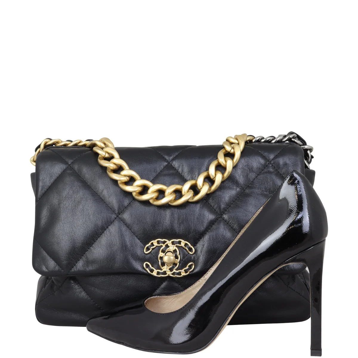 Chanel 19 Flap Bag Large | Black - Image 13