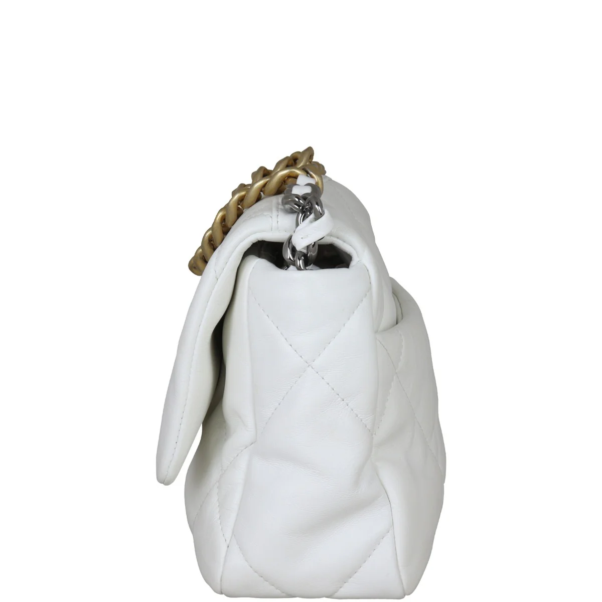 Chanel 19 Flap Bag Medium | White - Image 4