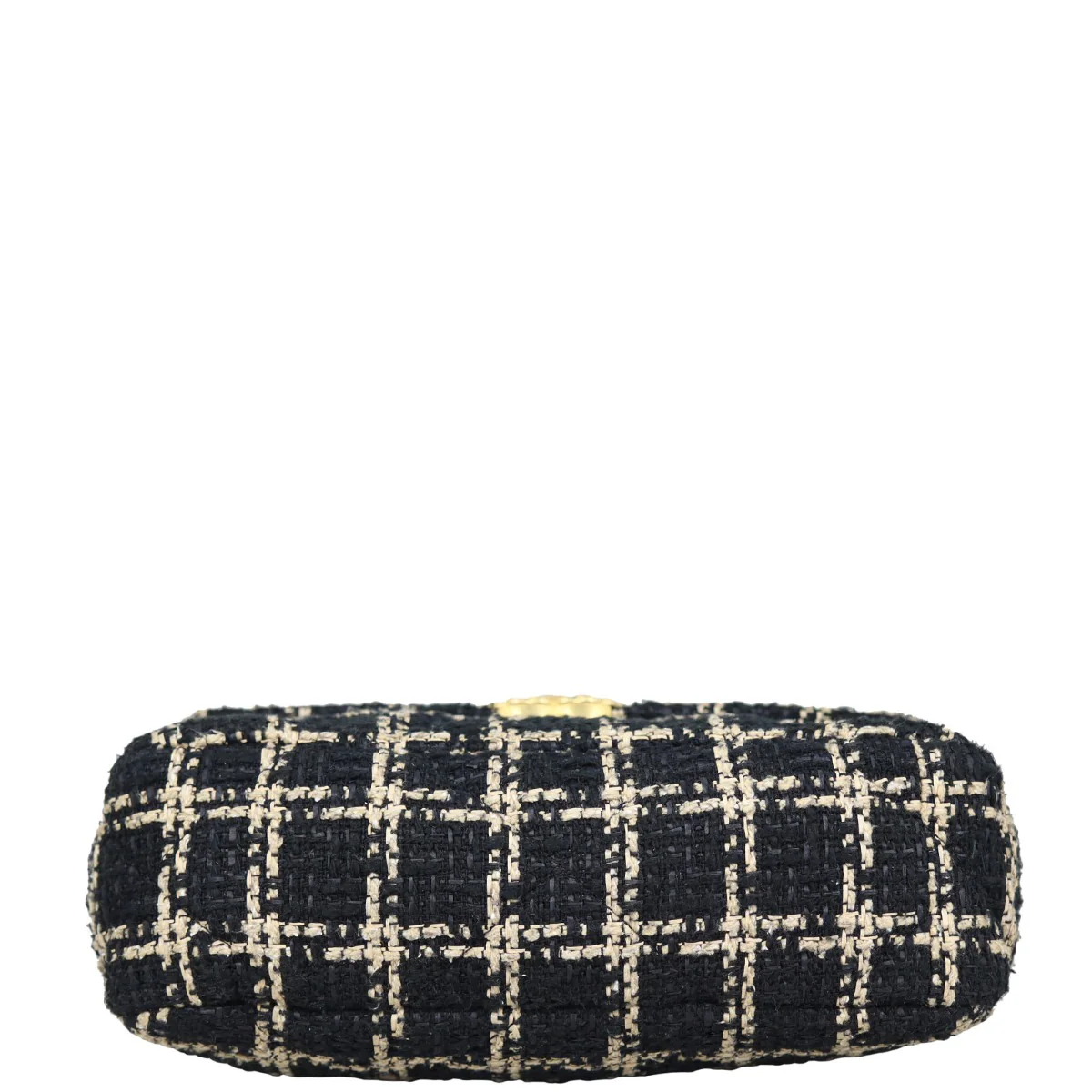 Chanel 19 Tweed Flap Bag Medium | Black - Image 6