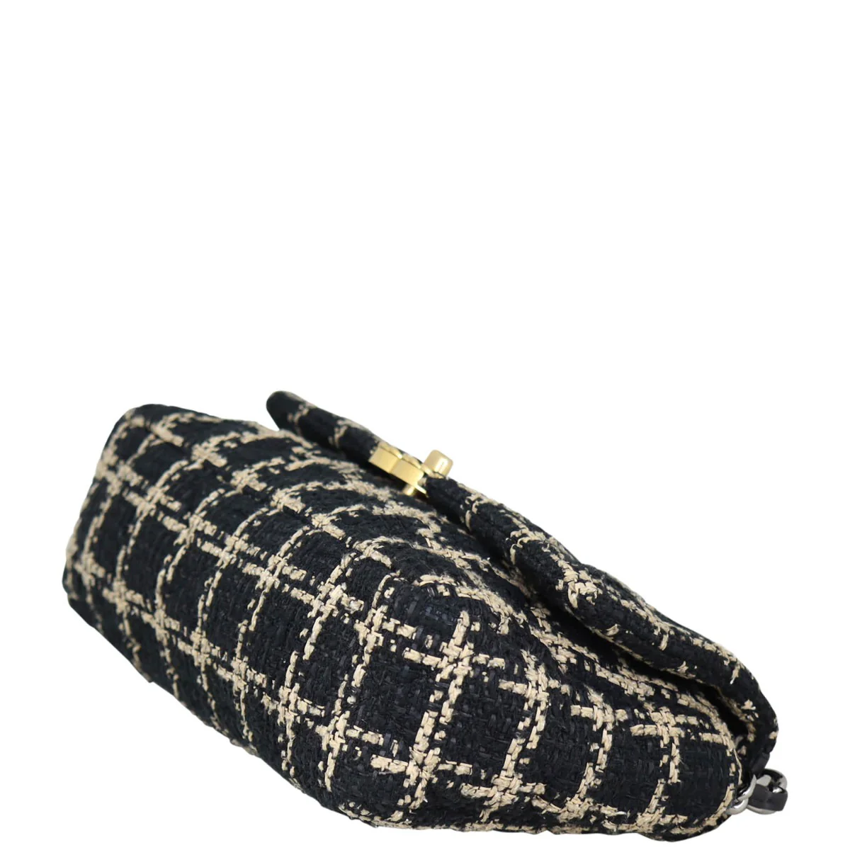 Chanel 19 Tweed Flap Bag Medium | Black - Image 7
