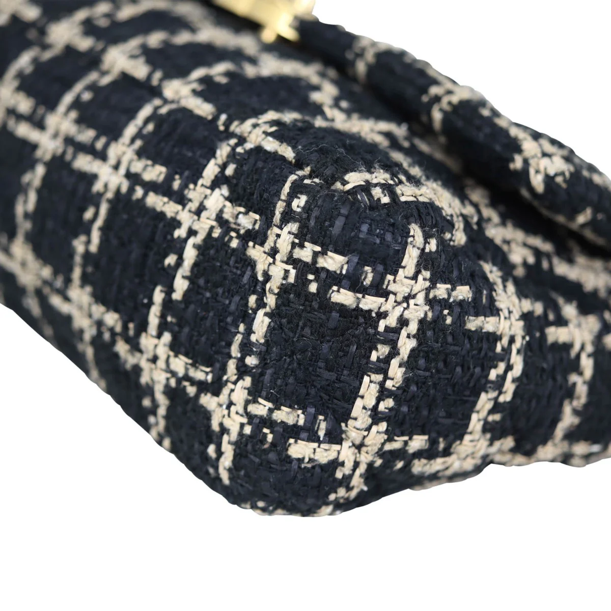 Chanel 19 Tweed Flap Bag Medium | Black - Image 8