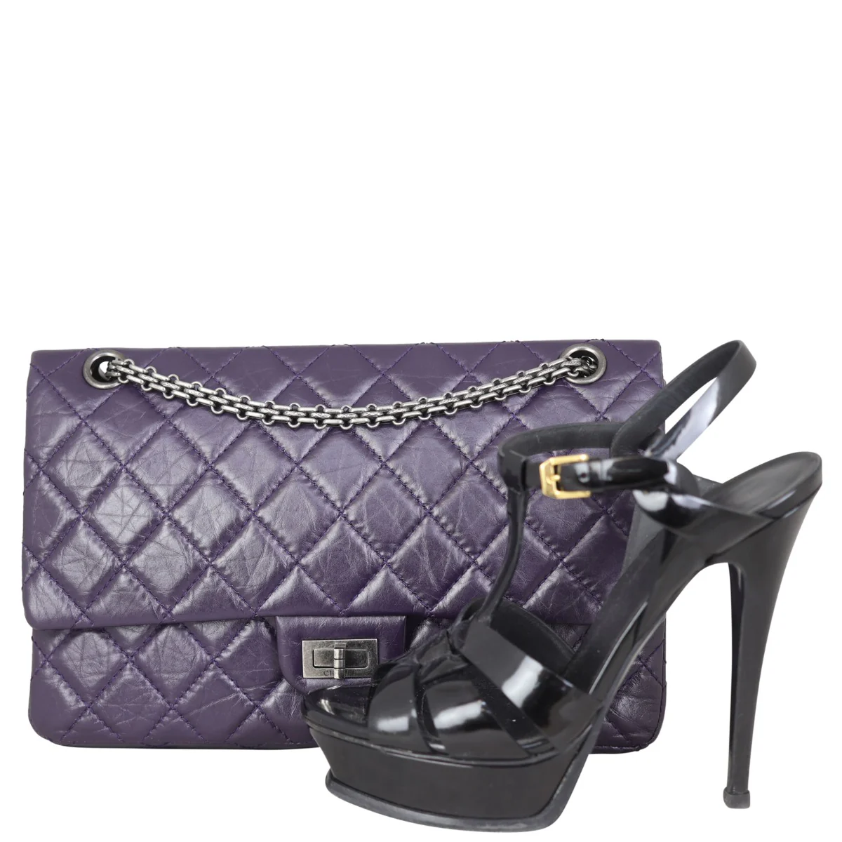 Chanel 2.55 Reissue 226 Double Flap Bag | Purple - Image 13