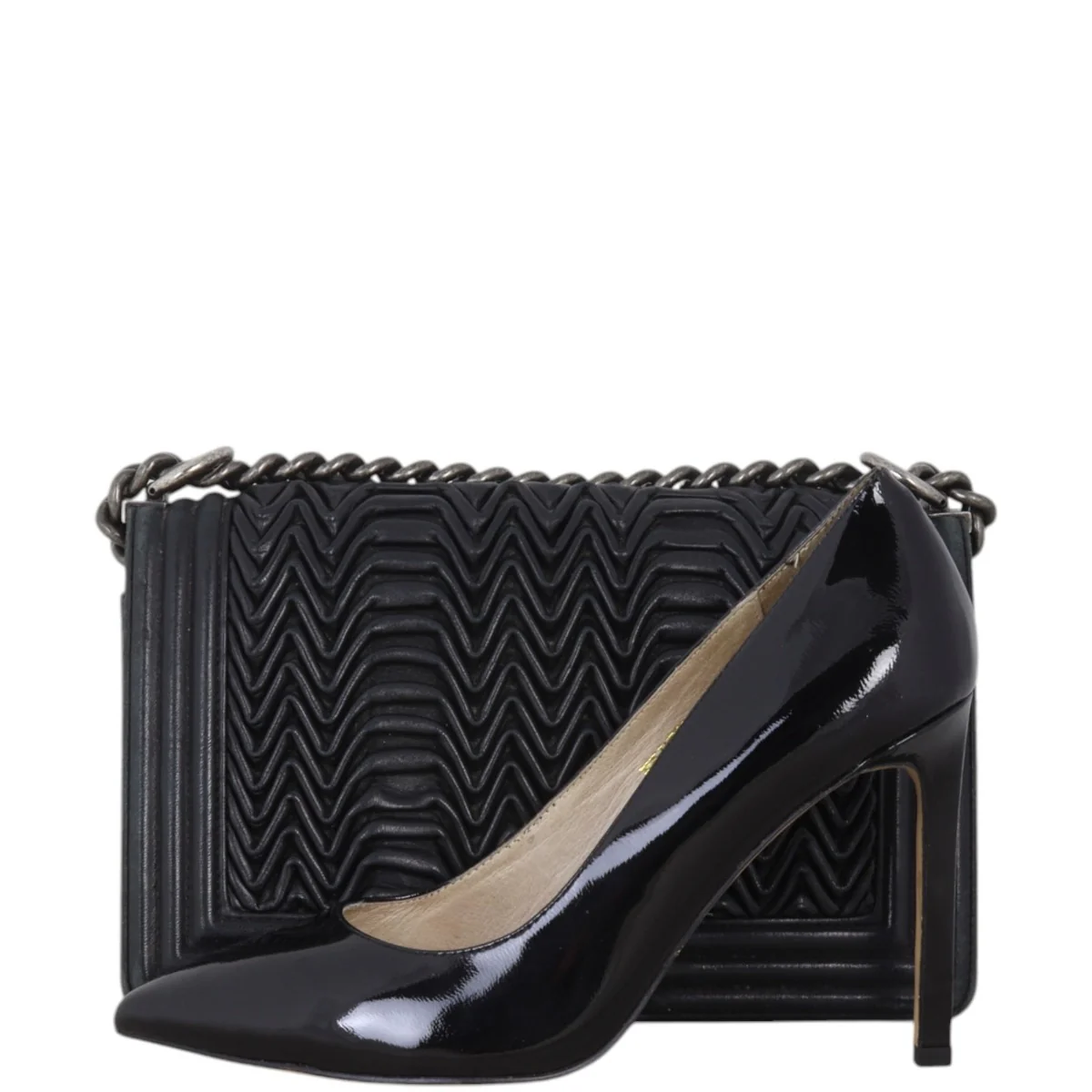 Chanel Boy 3D Pleated Old Medium - Image 11