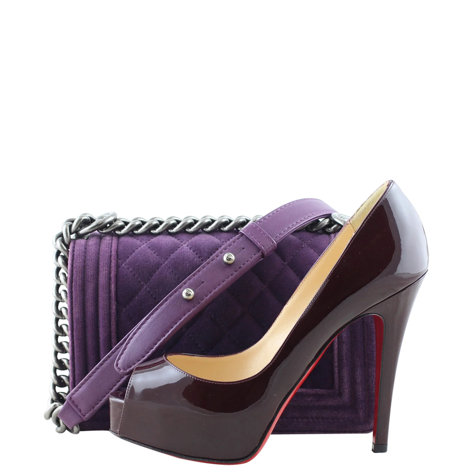 Chanel Boy Small Velvet - Image 13