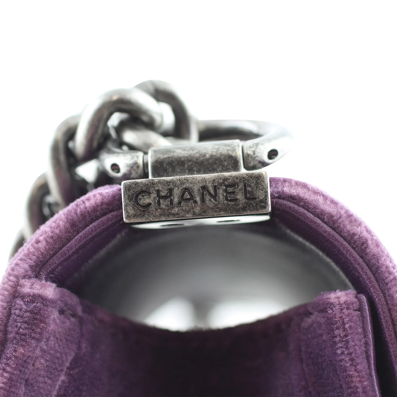 Chanel Boy Small Velvet - Image 9