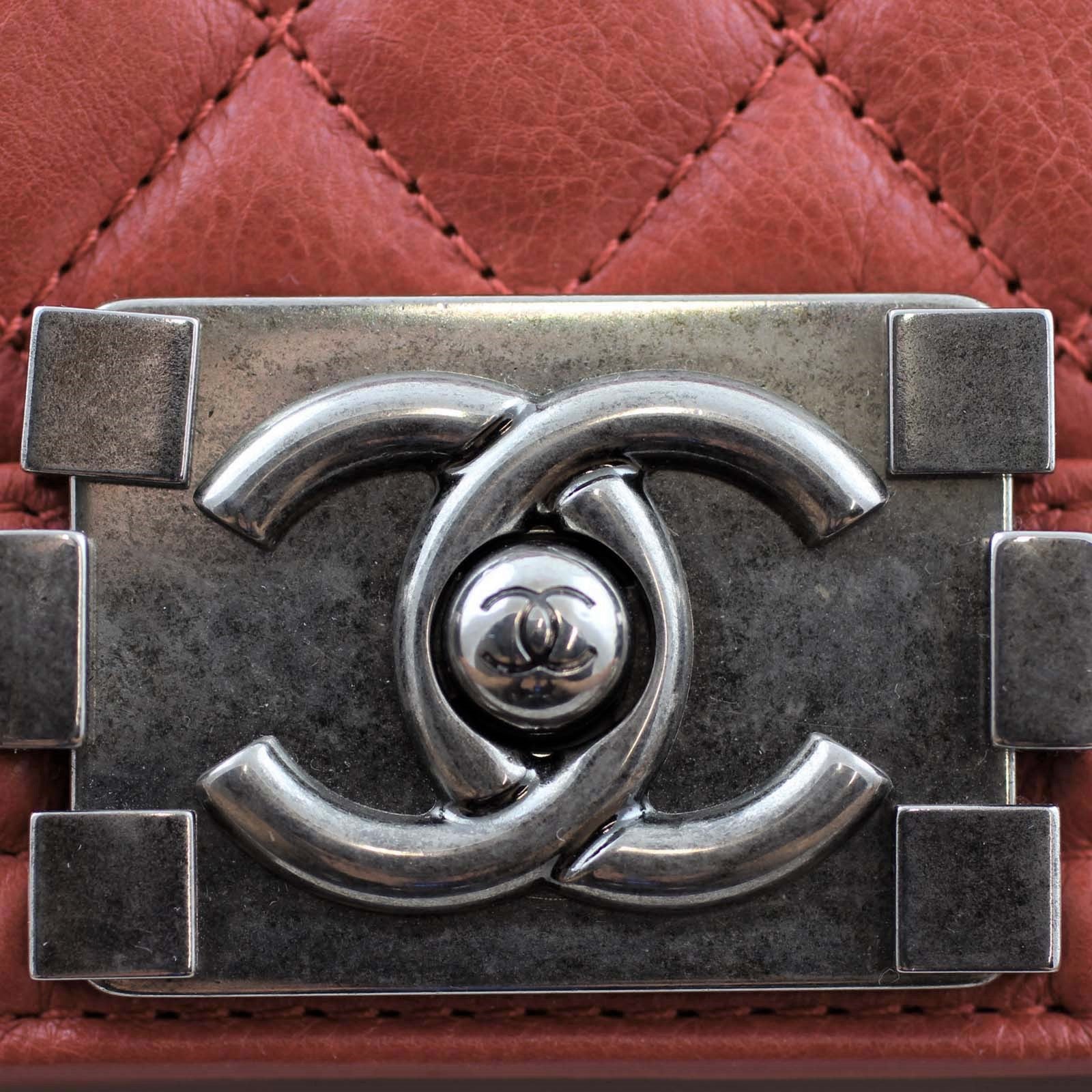 Chanel Boy Large | Red - Image 8