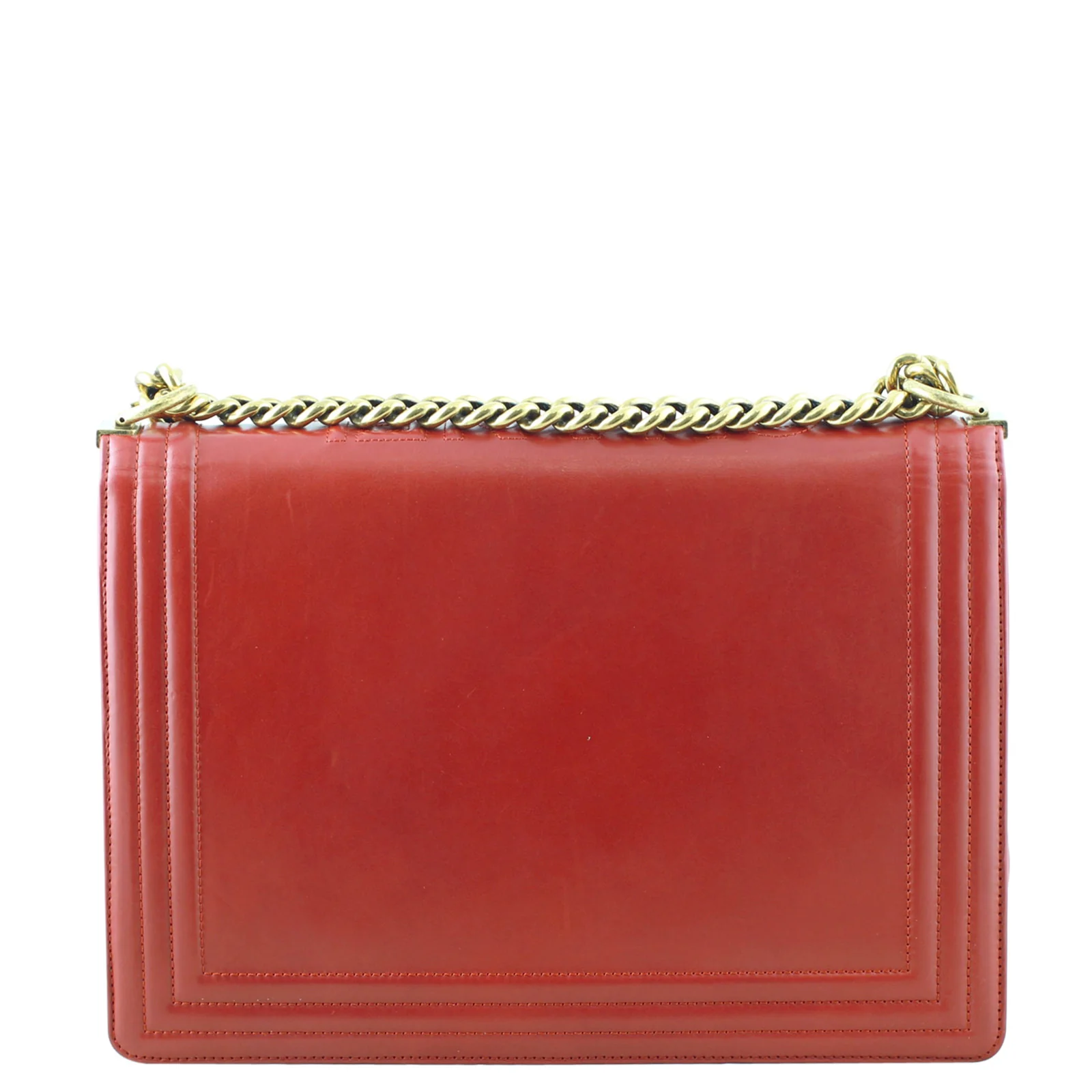 Chanel Boy Large | Red 15 Series - Image 3