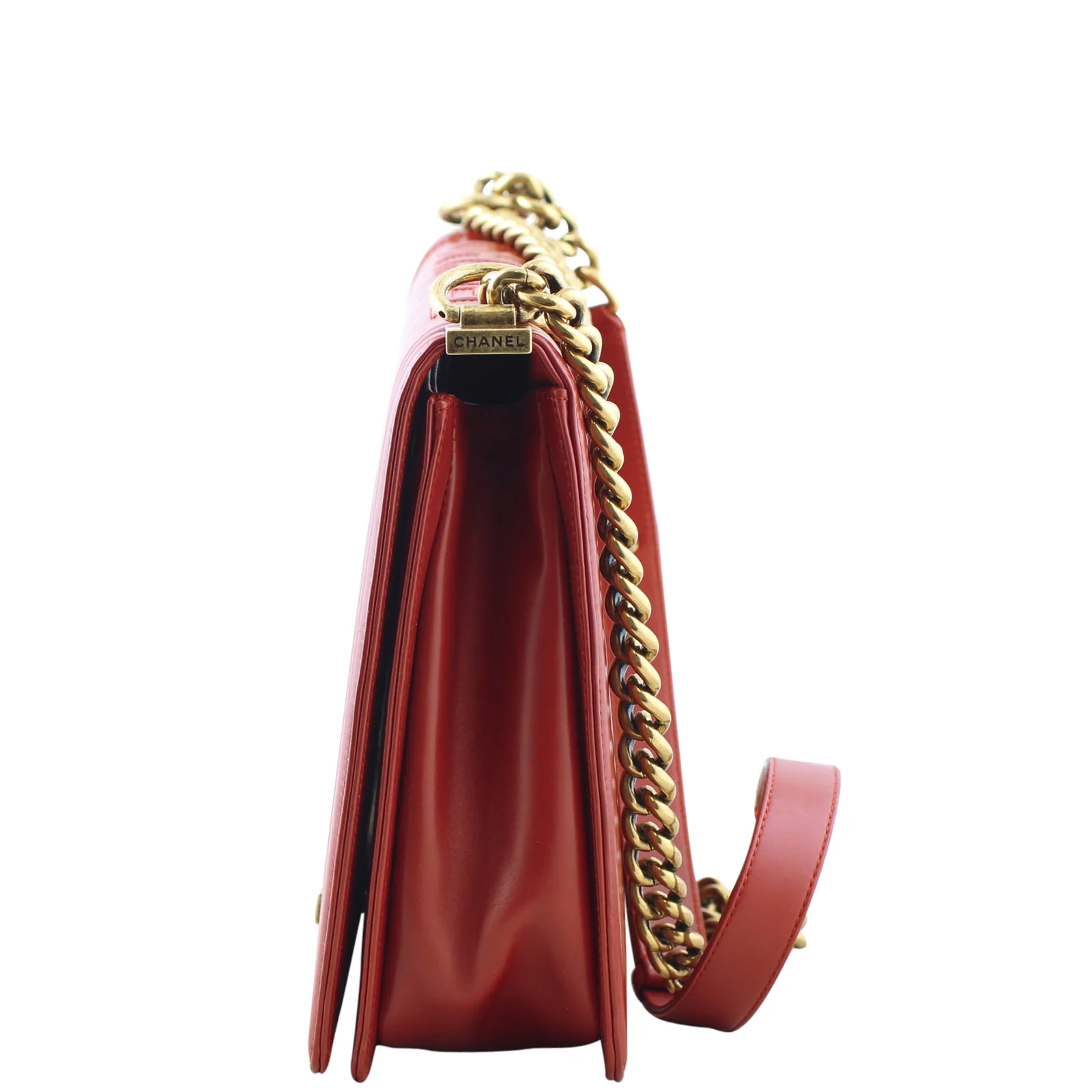Chanel Boy Large | Red 15 Series - Image 4