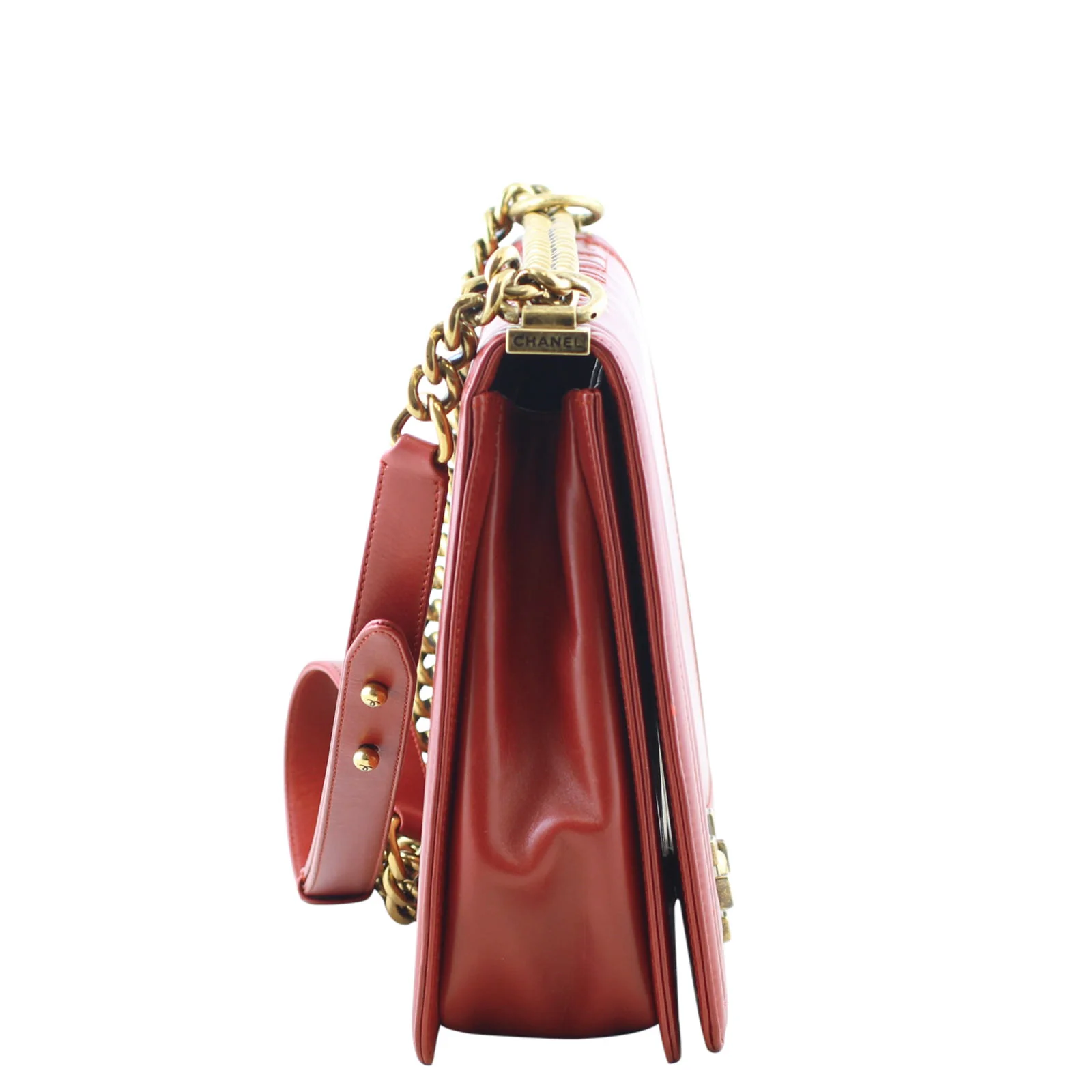 Chanel Boy Large | Red 15 Series - Image 5