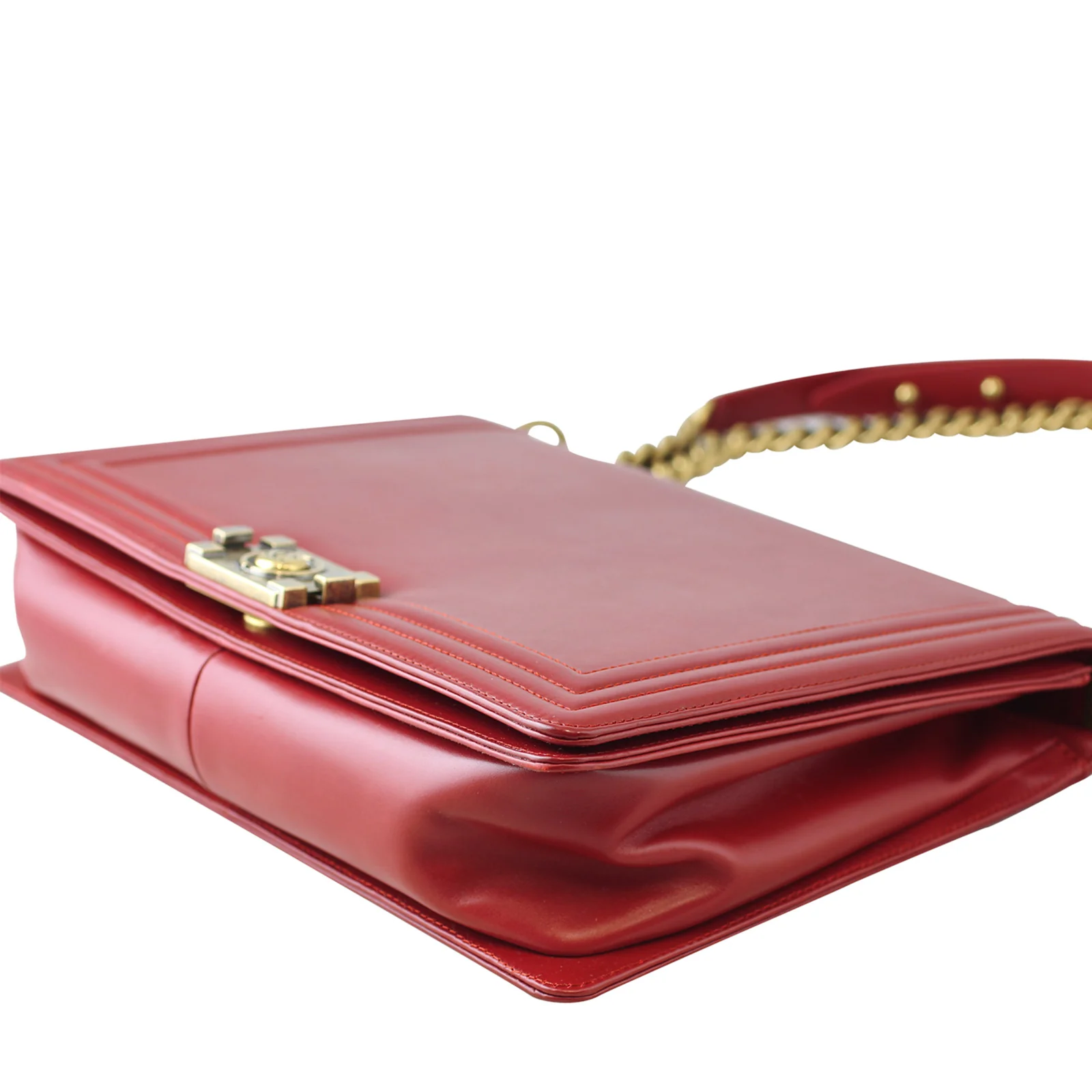 Chanel Boy Large | Red 15 Series - Image 6