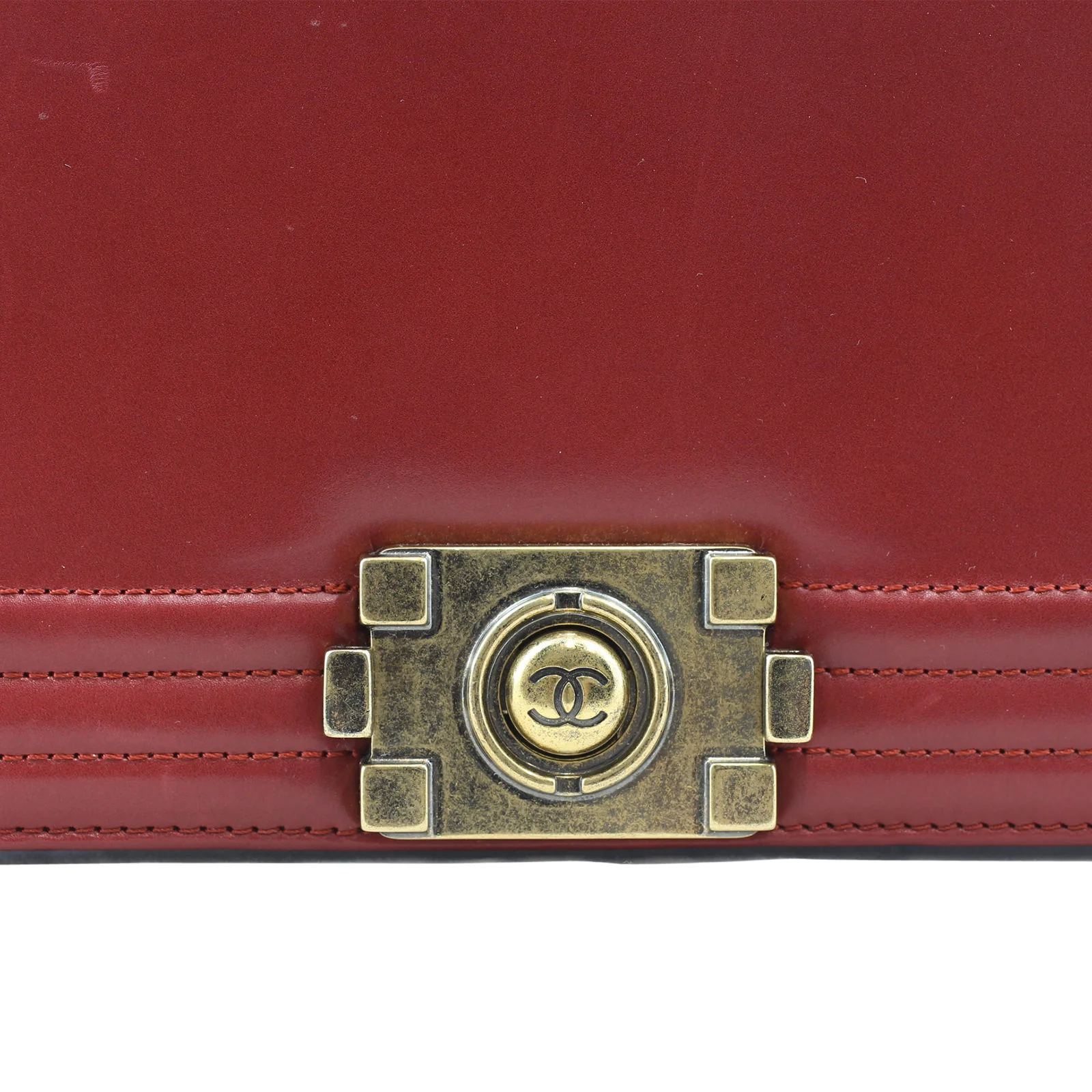 Chanel Boy Large | Red 15 Series - Image 7