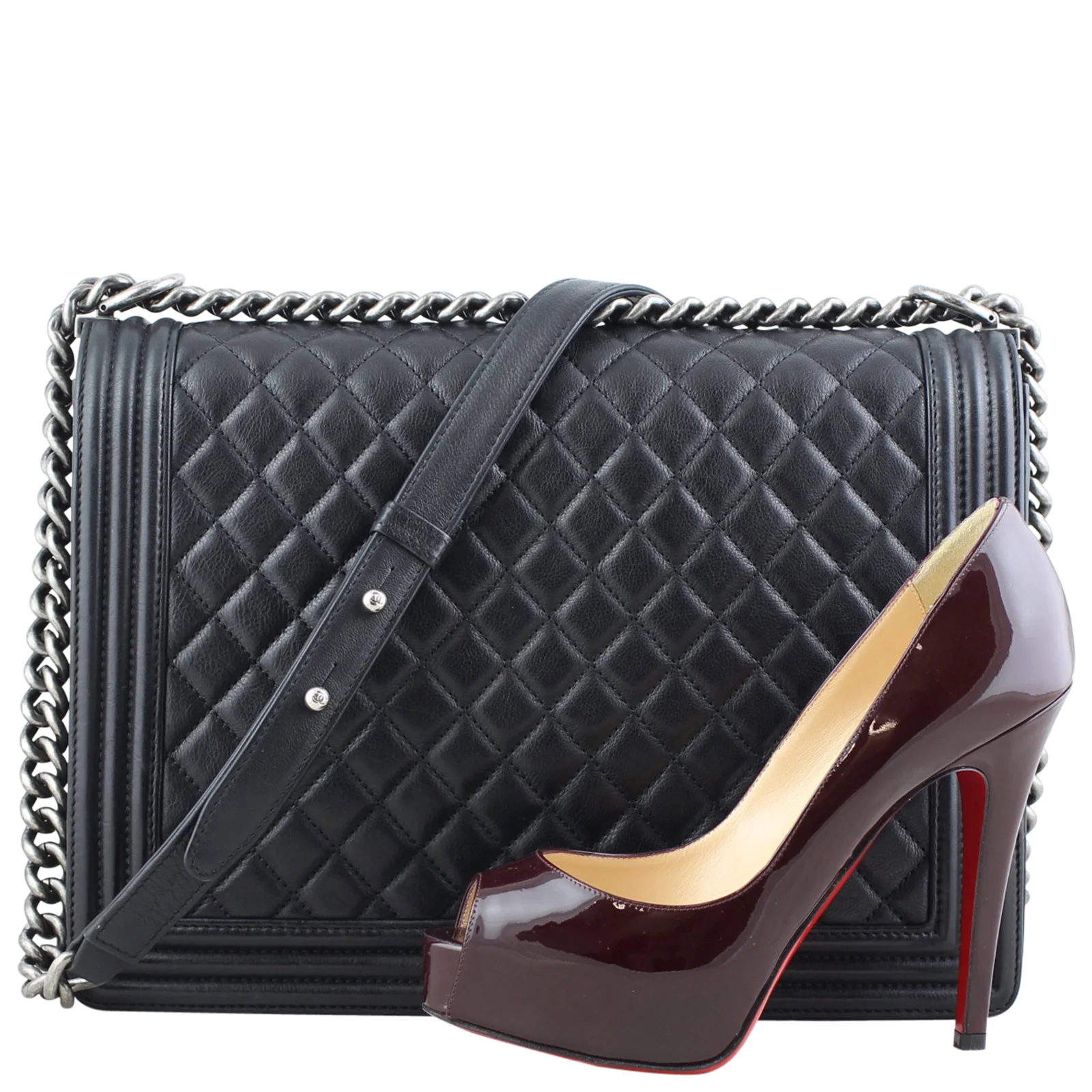 Chanel Boy Large | Black 17 Series - Image 11