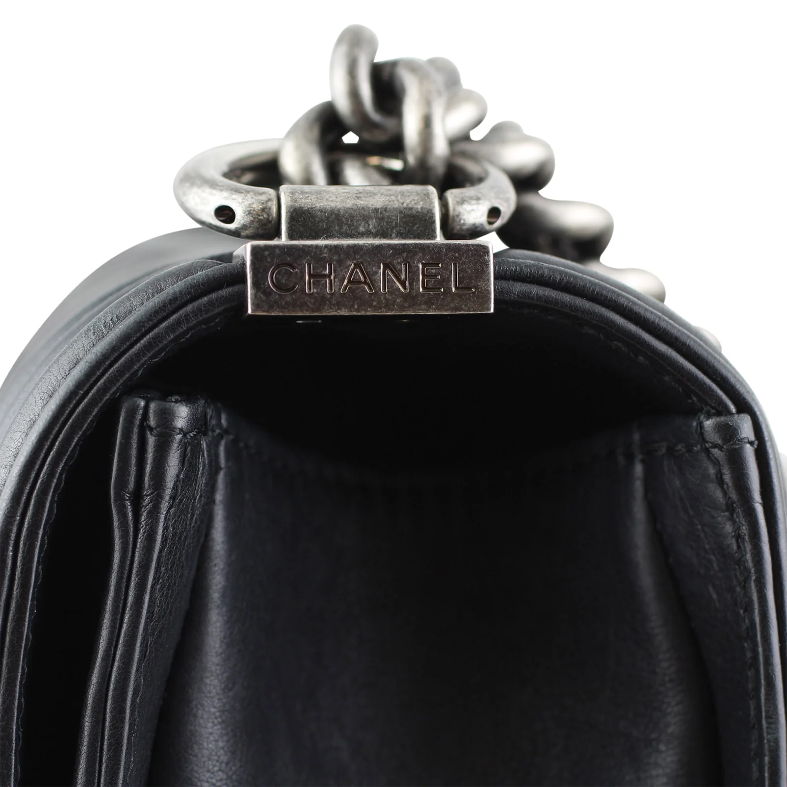 Chanel Boy Large | Black 17 Series - Image 8