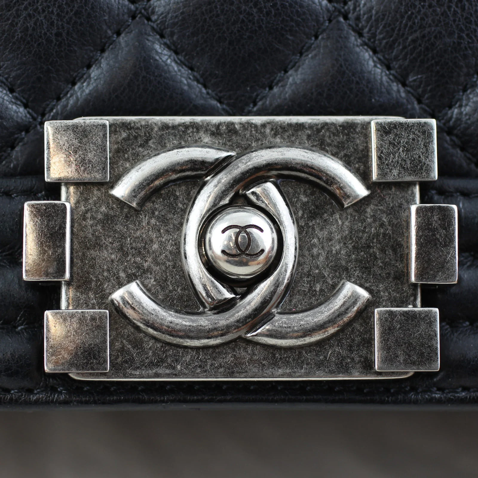 Chanel Boy Large | Black 17 Series - Image 9