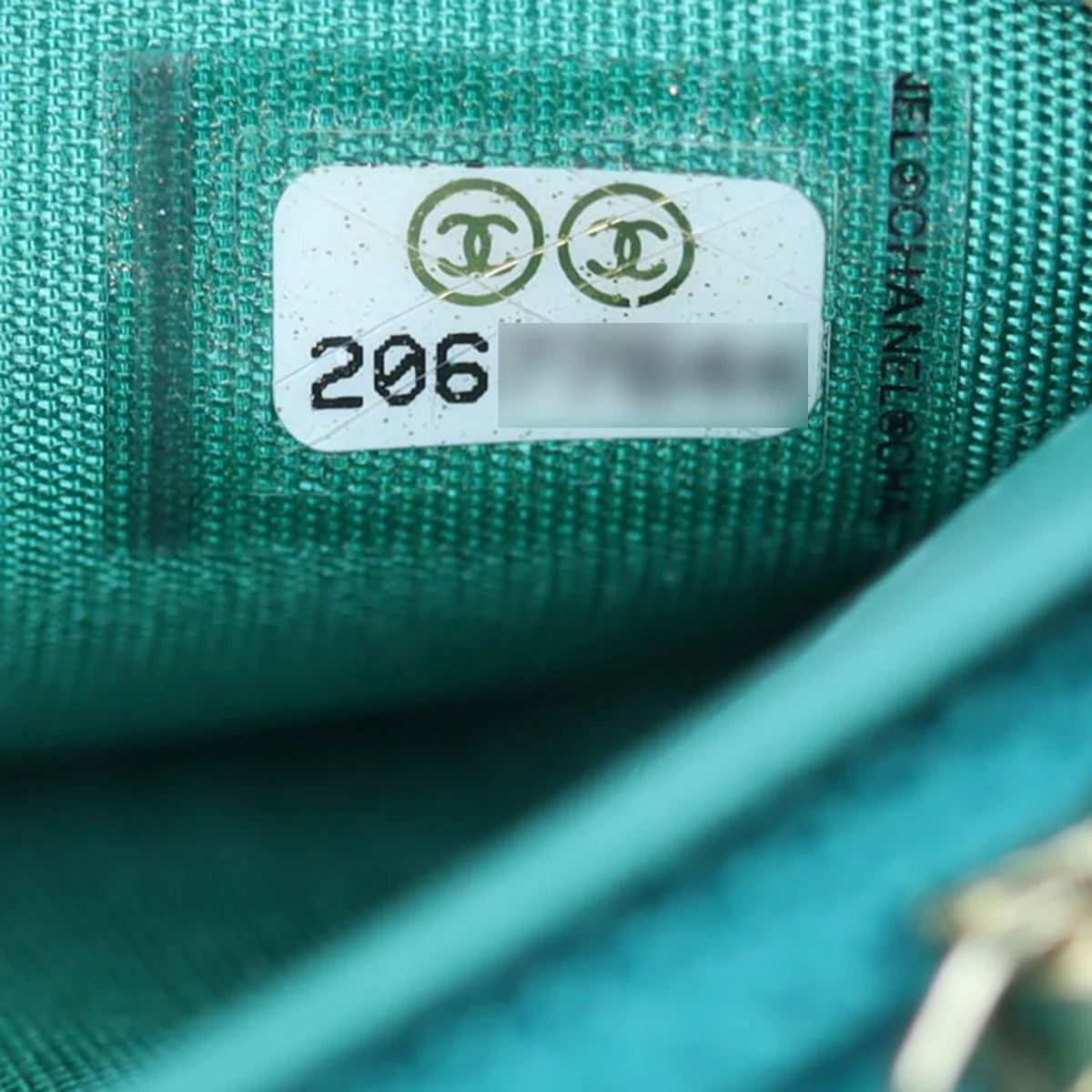 Chanel Boy Long Flap Wallet |  Light Teal - Image 9