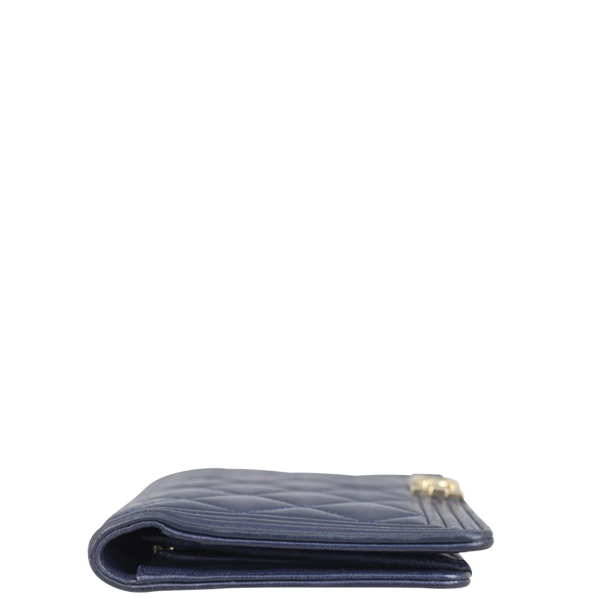Chanel Boy Long Flap Wallet | Navy - Image 3