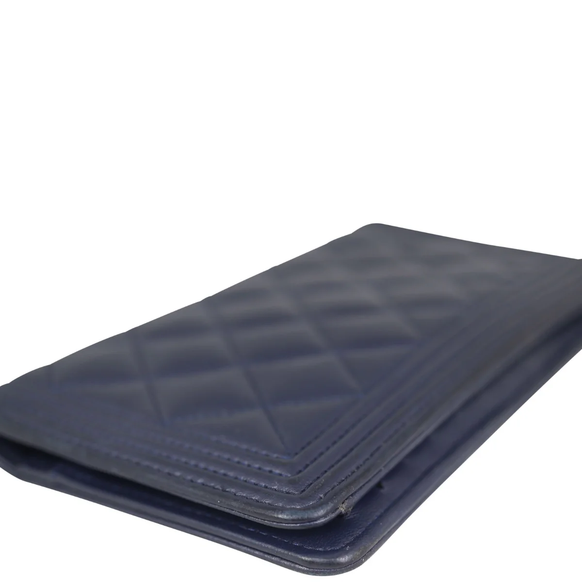 Chanel Boy Long Flap Wallet | Navy - Image 7