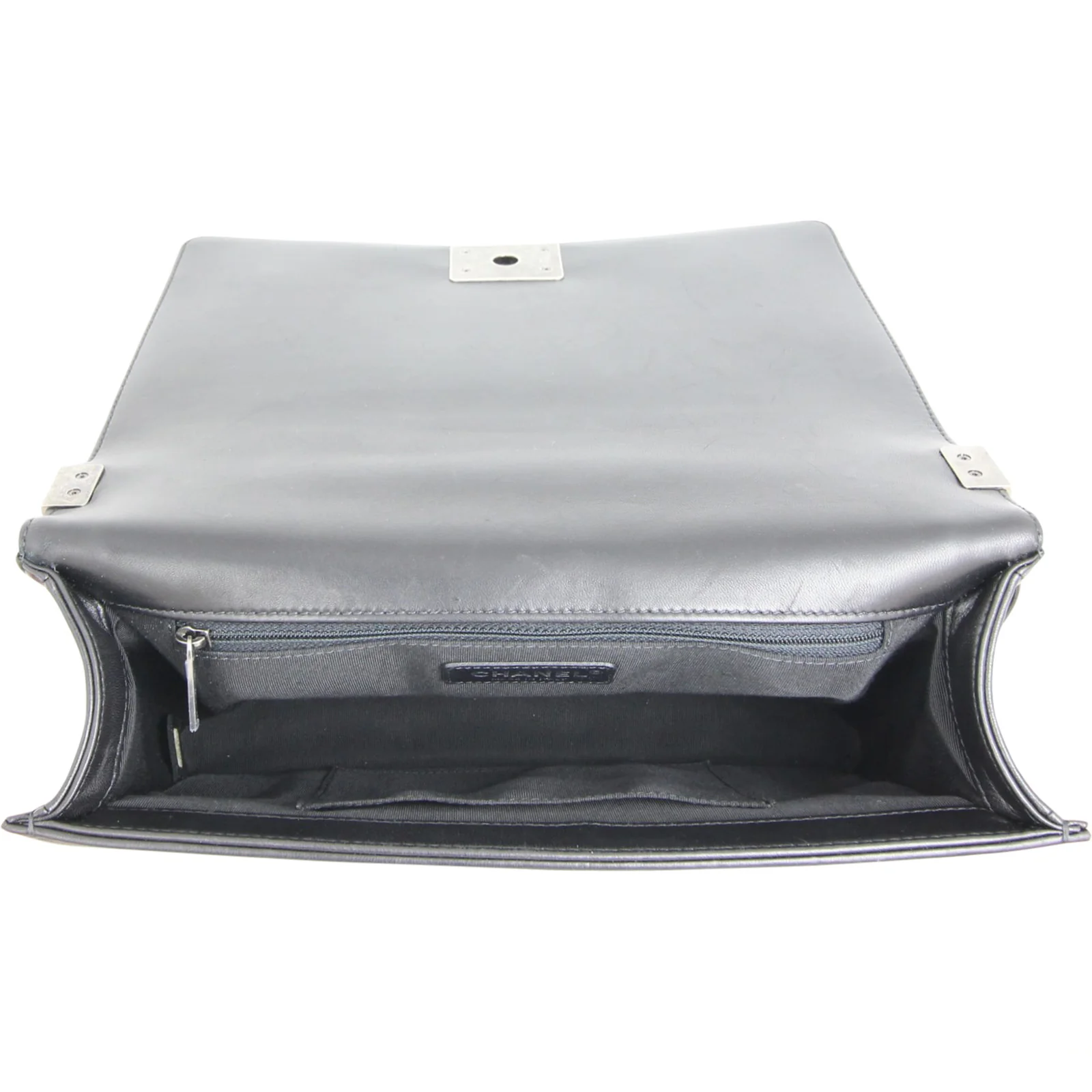 Chanel Boy New Medium | Black Lambskin - Image 11