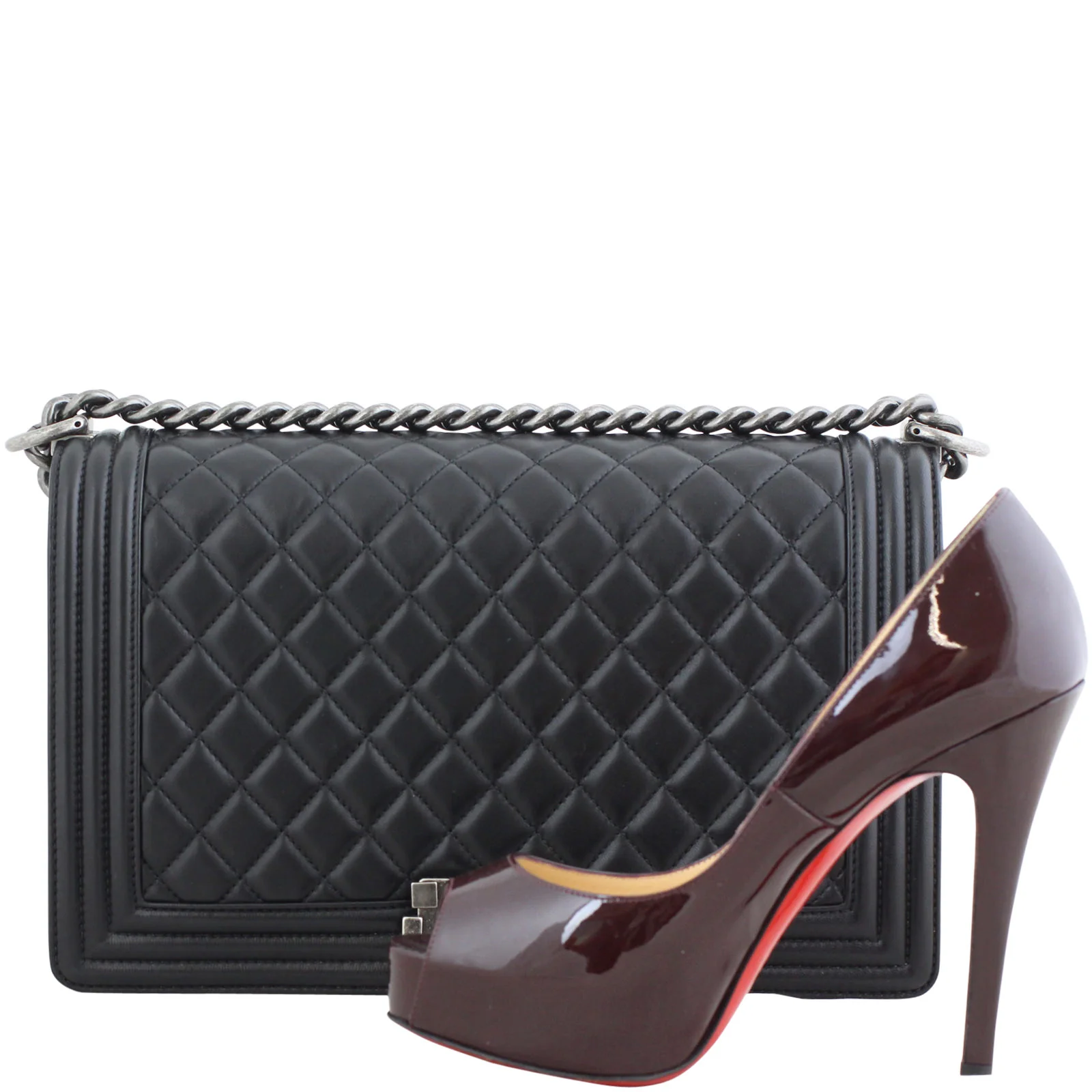 Chanel Boy New Medium | Black Lambskin - Image 13