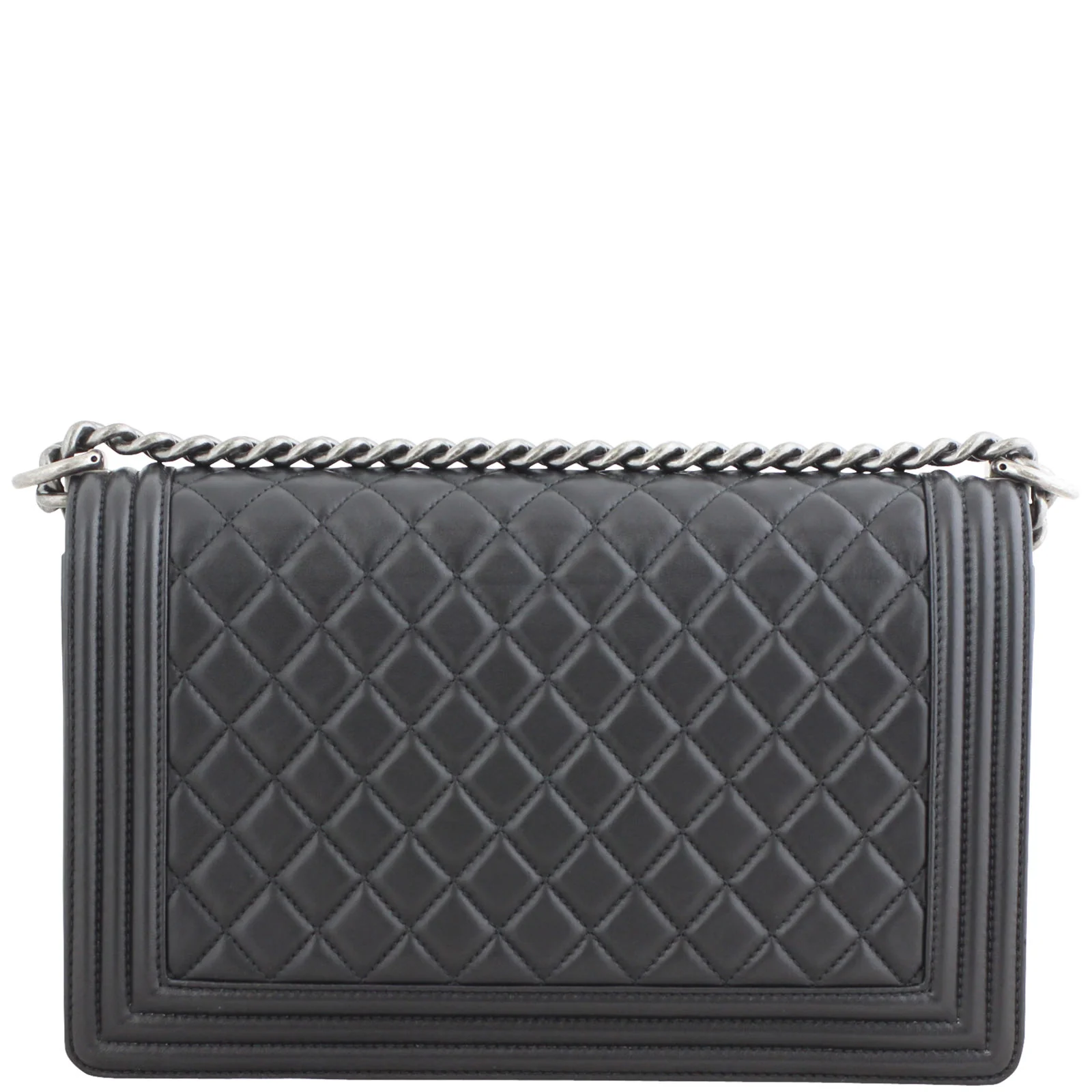 Chanel Boy New Medium | Black Lambskin - Image 3