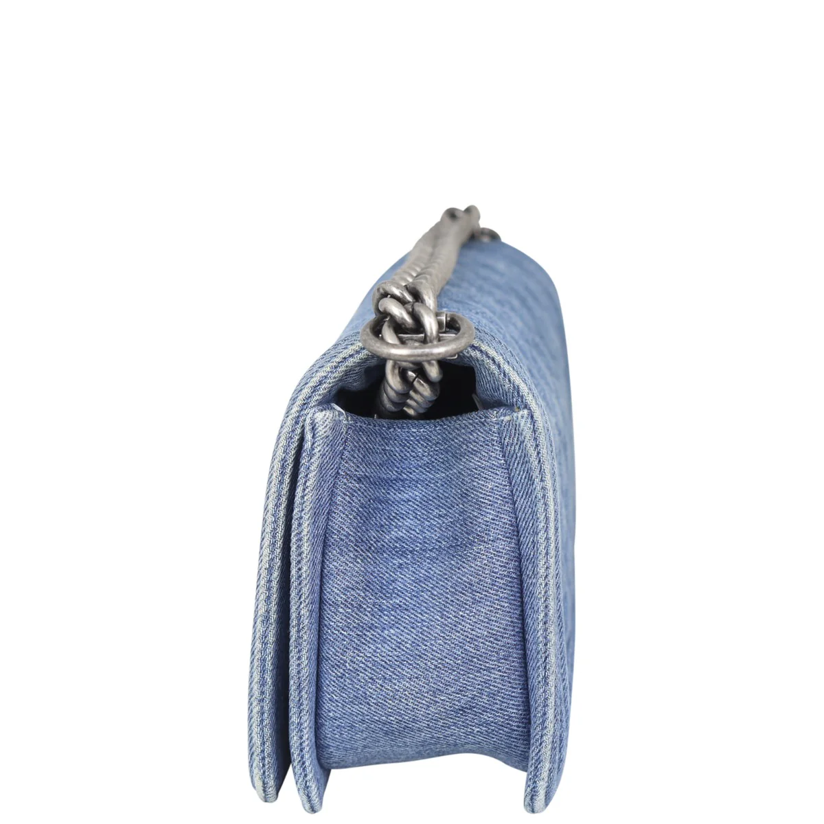 Chanel Boy Old Medium Denim | Blue - Image 4