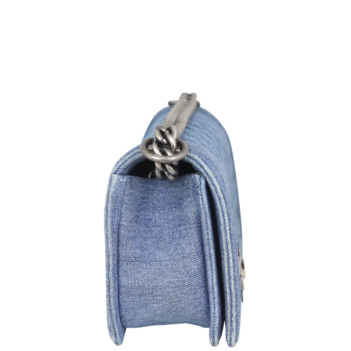 Chanel Boy Old Medium Denim | Blue - Image 5