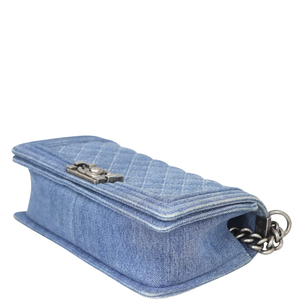 Chanel Boy Old Medium Denim | Blue - Image 7