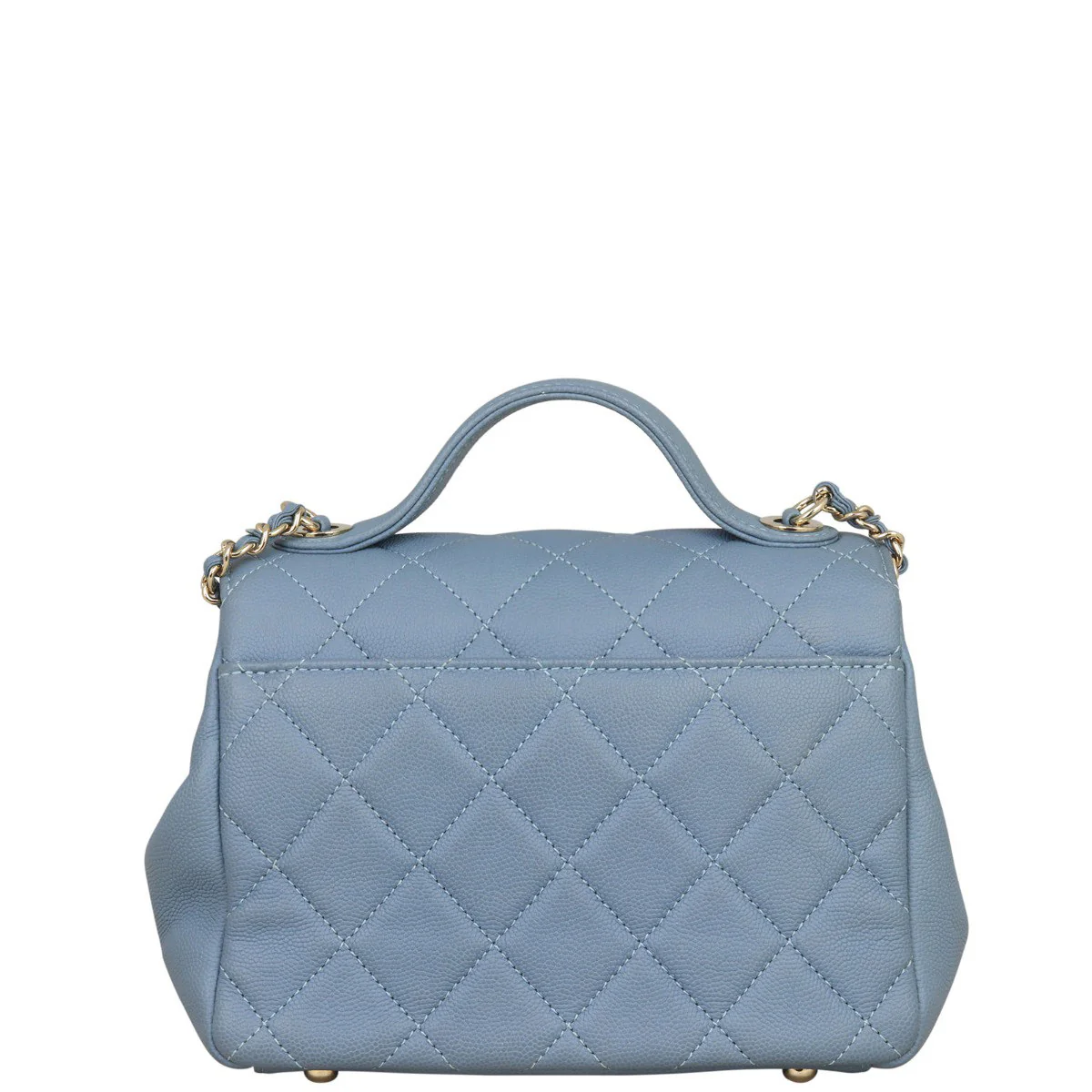 Chanel Business Affinity Small Flap Bag |  Muted Slate Blue - Image 3
