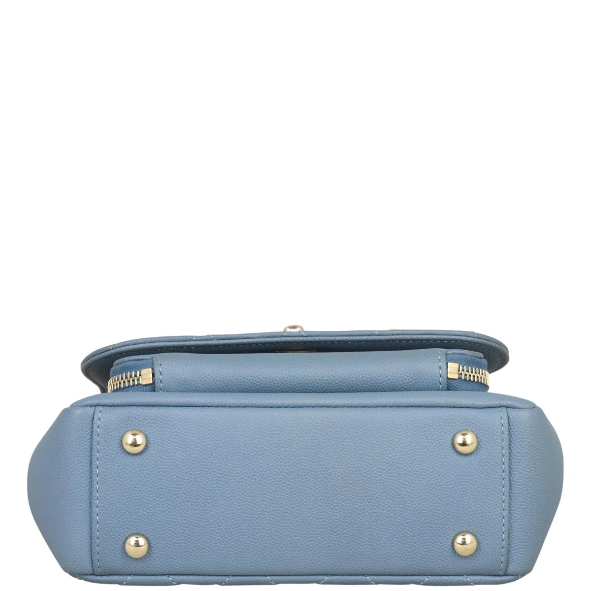 Chanel Business Affinity Small Flap Bag |  Muted Slate Blue - Image 6