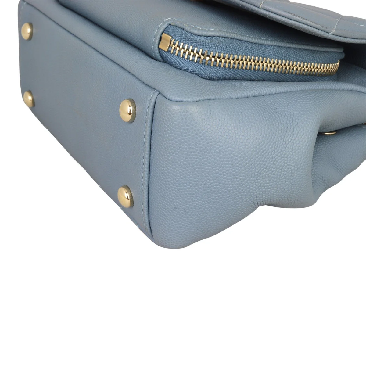 Chanel Business Affinity Small Flap Bag |  Muted Slate Blue - Image 8