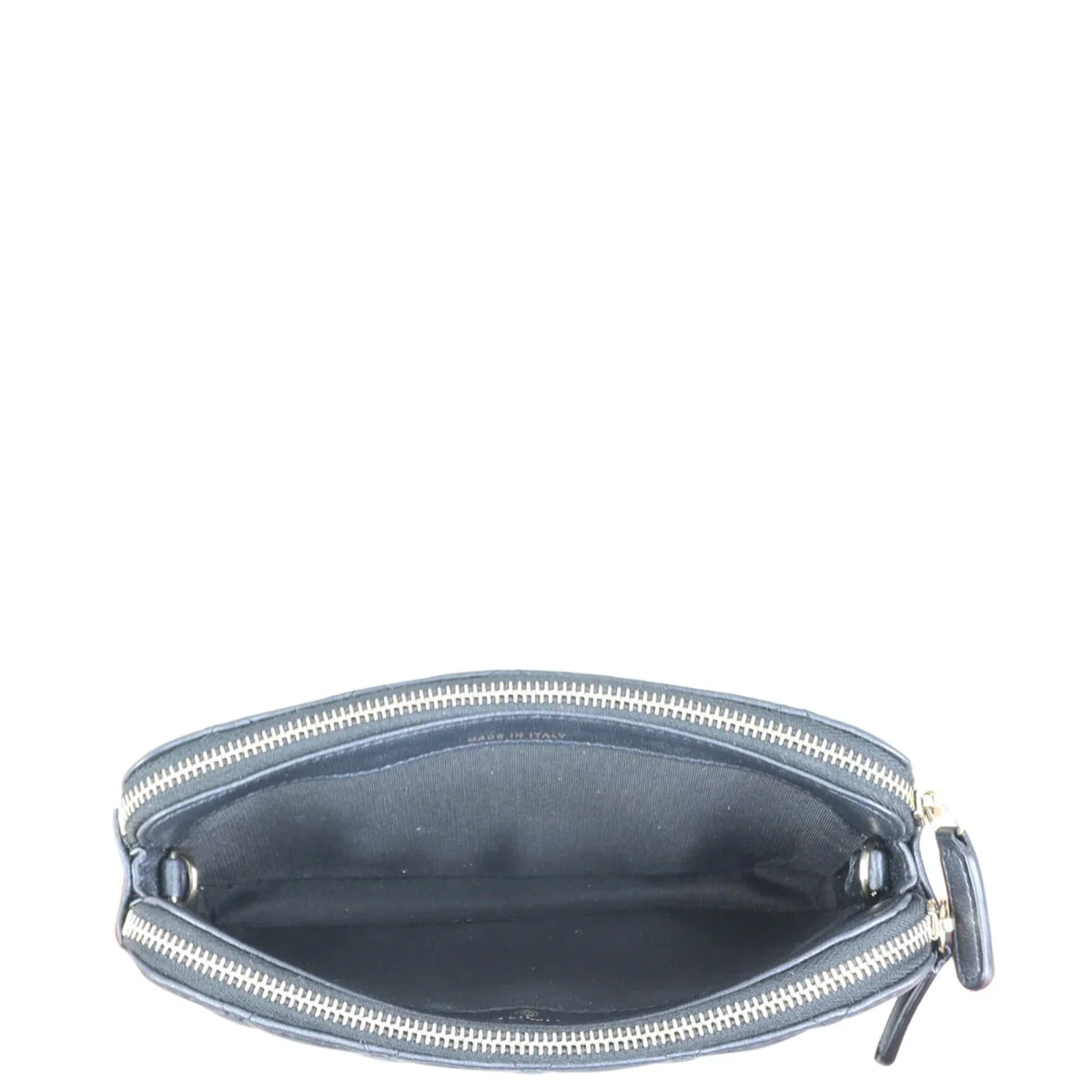 Chanel CC Double Zip Clutch with Pearl Chain - Image 11