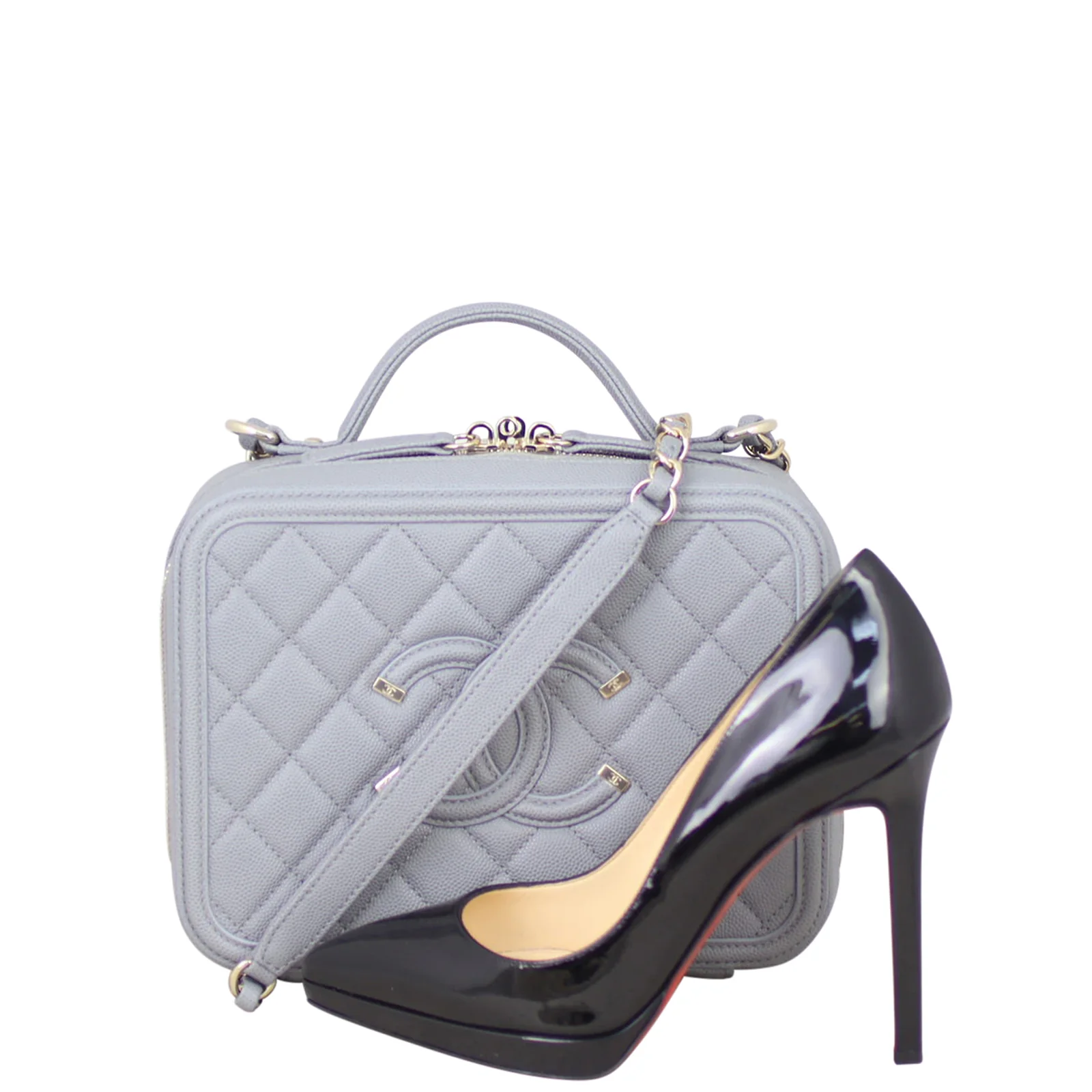 Chanel CC Filigree Vanity Case Medium - Image 11