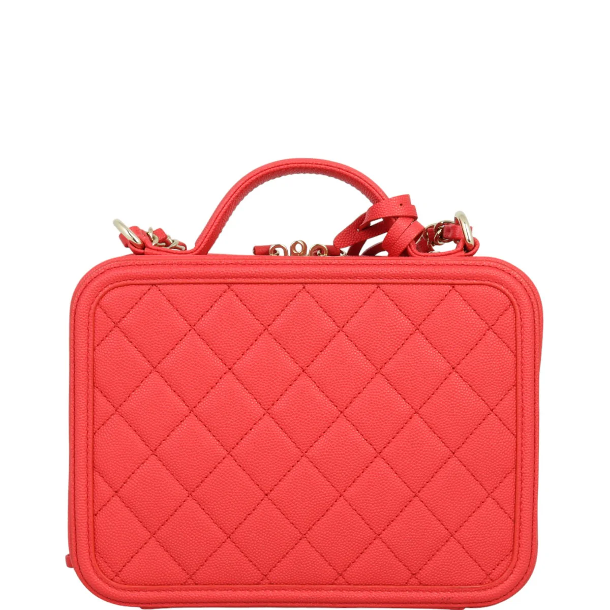 Chanel CC Filigree Vanity Medium | Red - Image 3