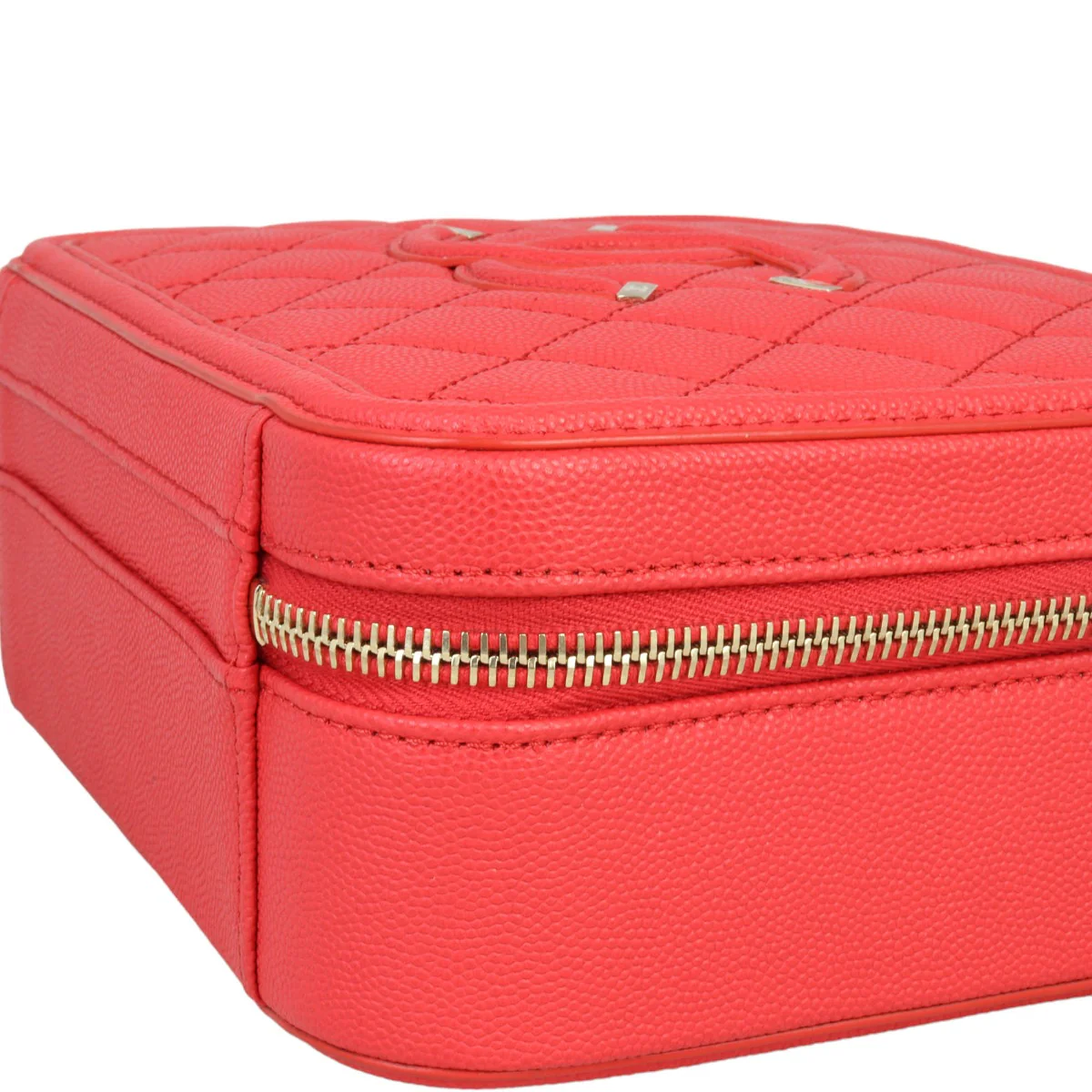 Chanel CC Filigree Vanity Medium | Red - Image 8