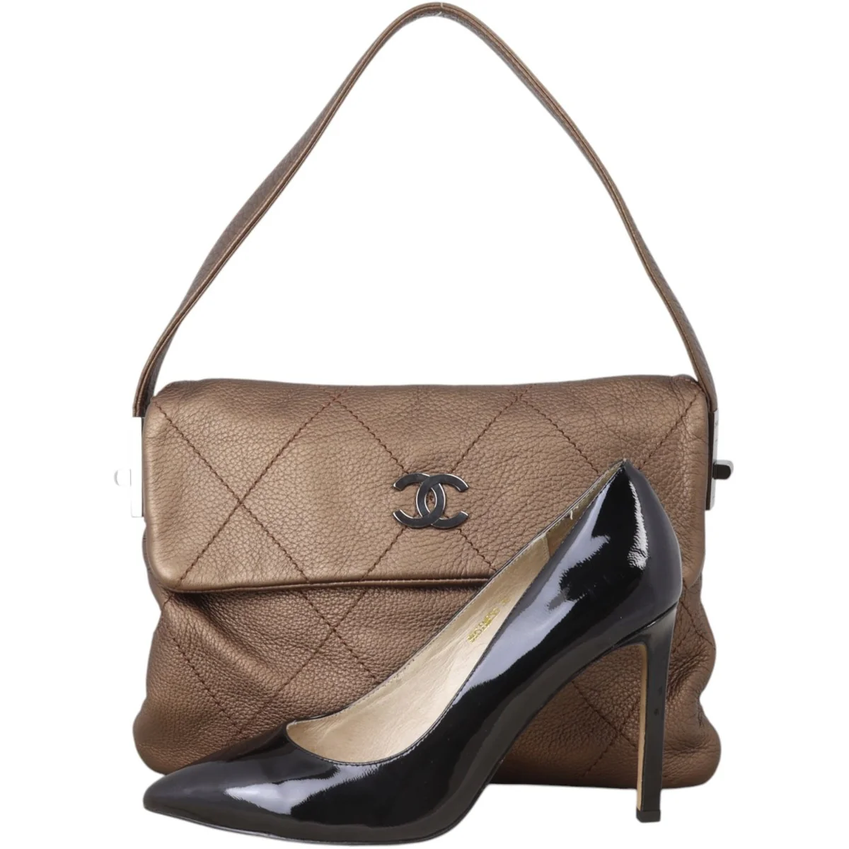 Chanel CC Flap Shoulder Bag - Image 10