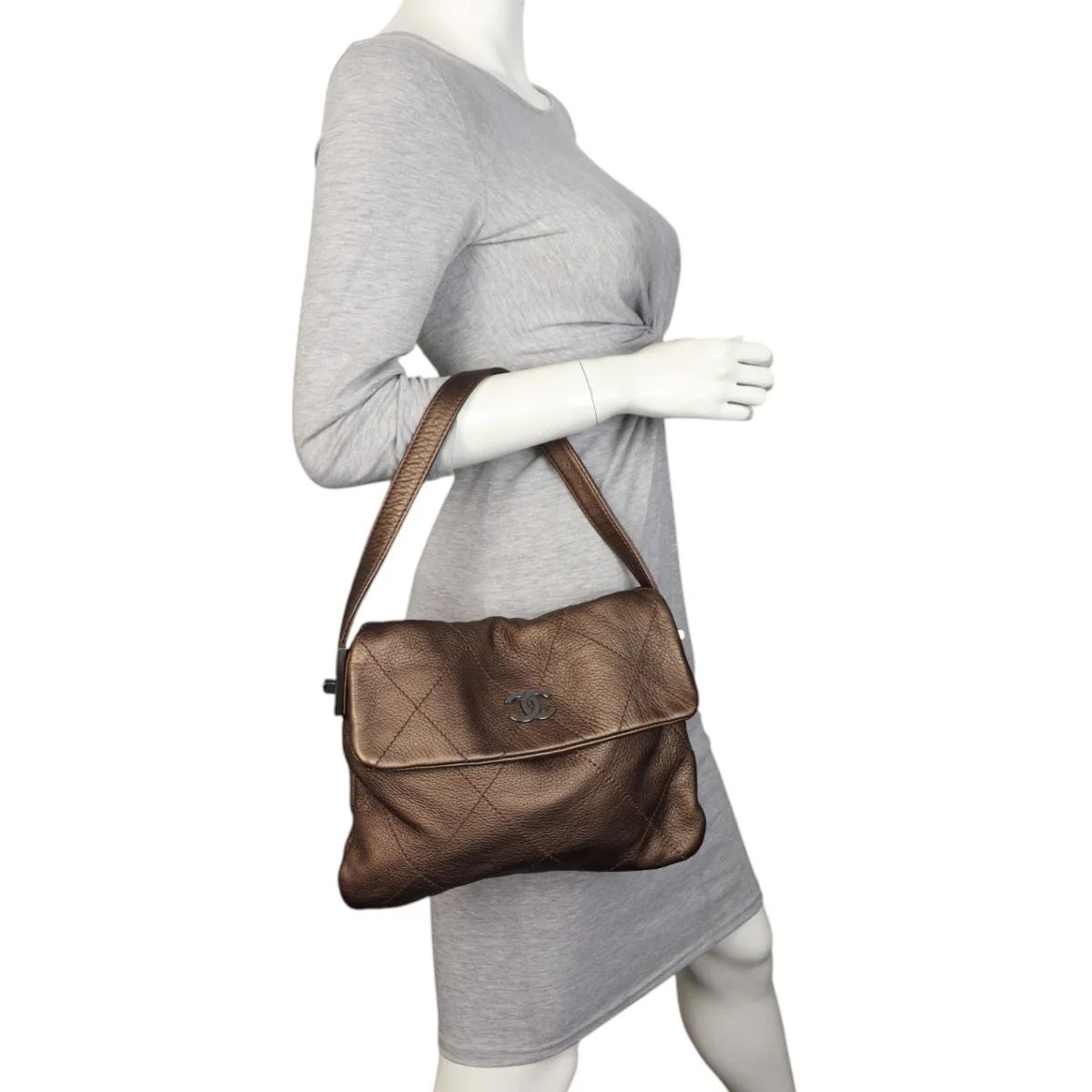 Chanel CC Flap Shoulder Bag - Image 9