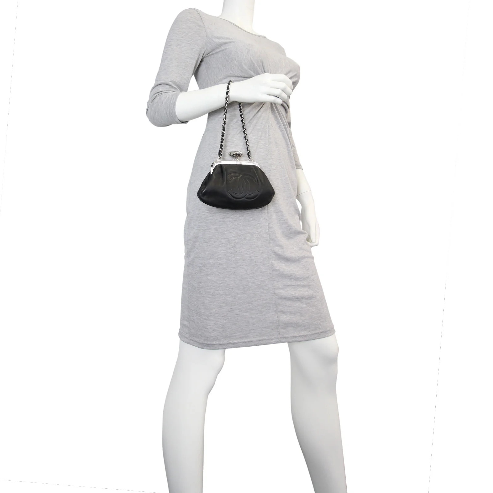 Chanel CC Kisslock Clutch - Image 11