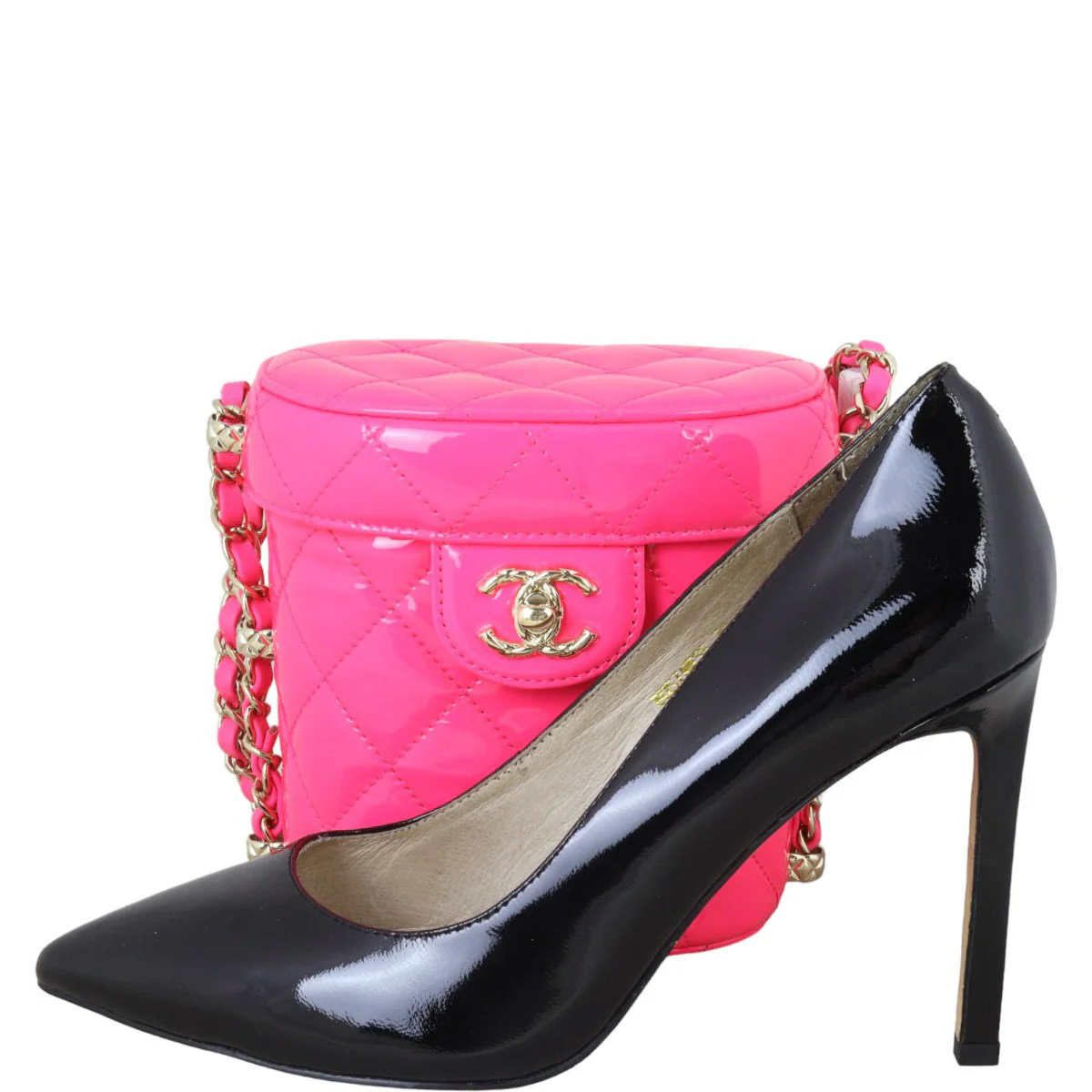 Chanel CC Quilted Vani-Tea Case Patent - Image 11