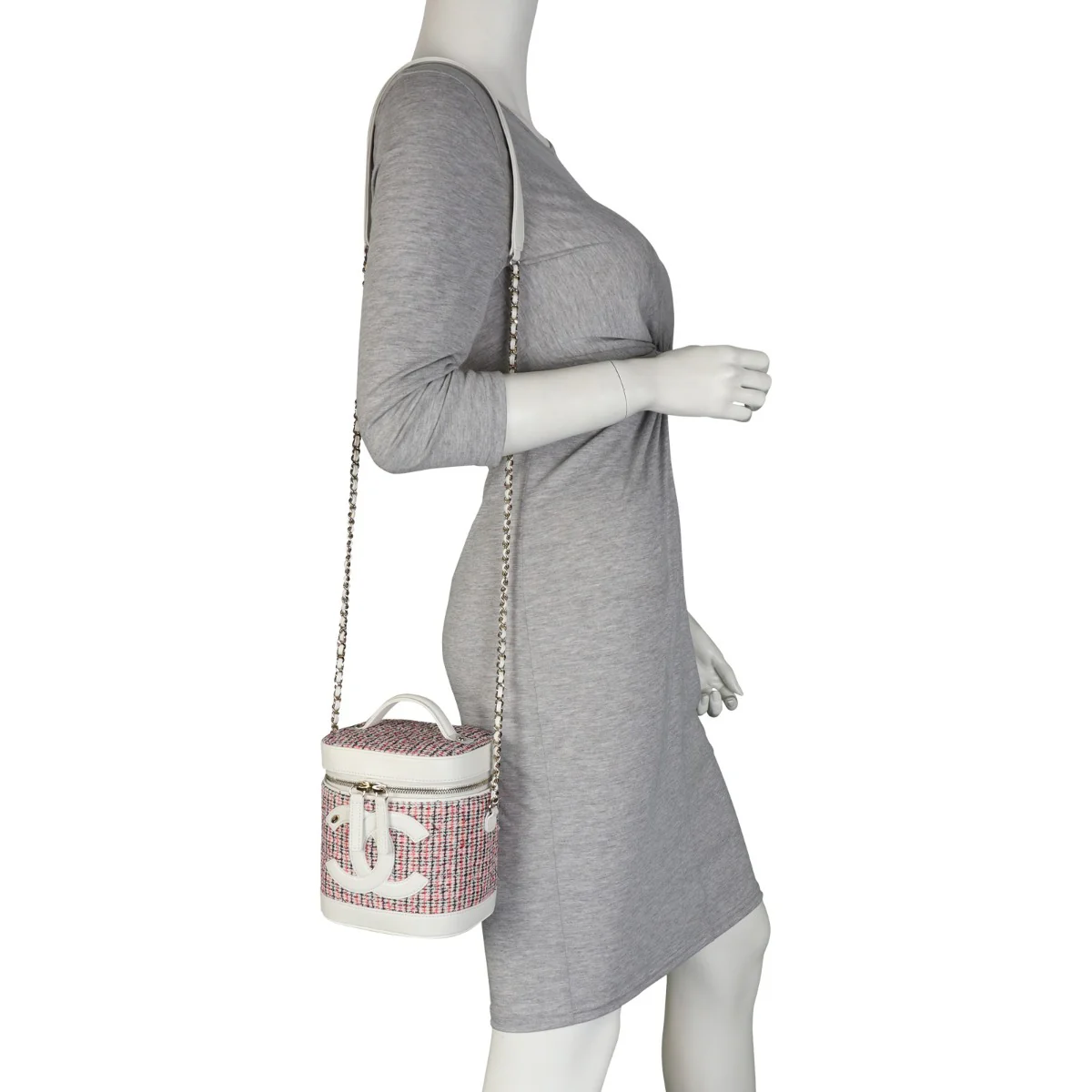 Chanel CC Tweed Vanity Case - Image 11