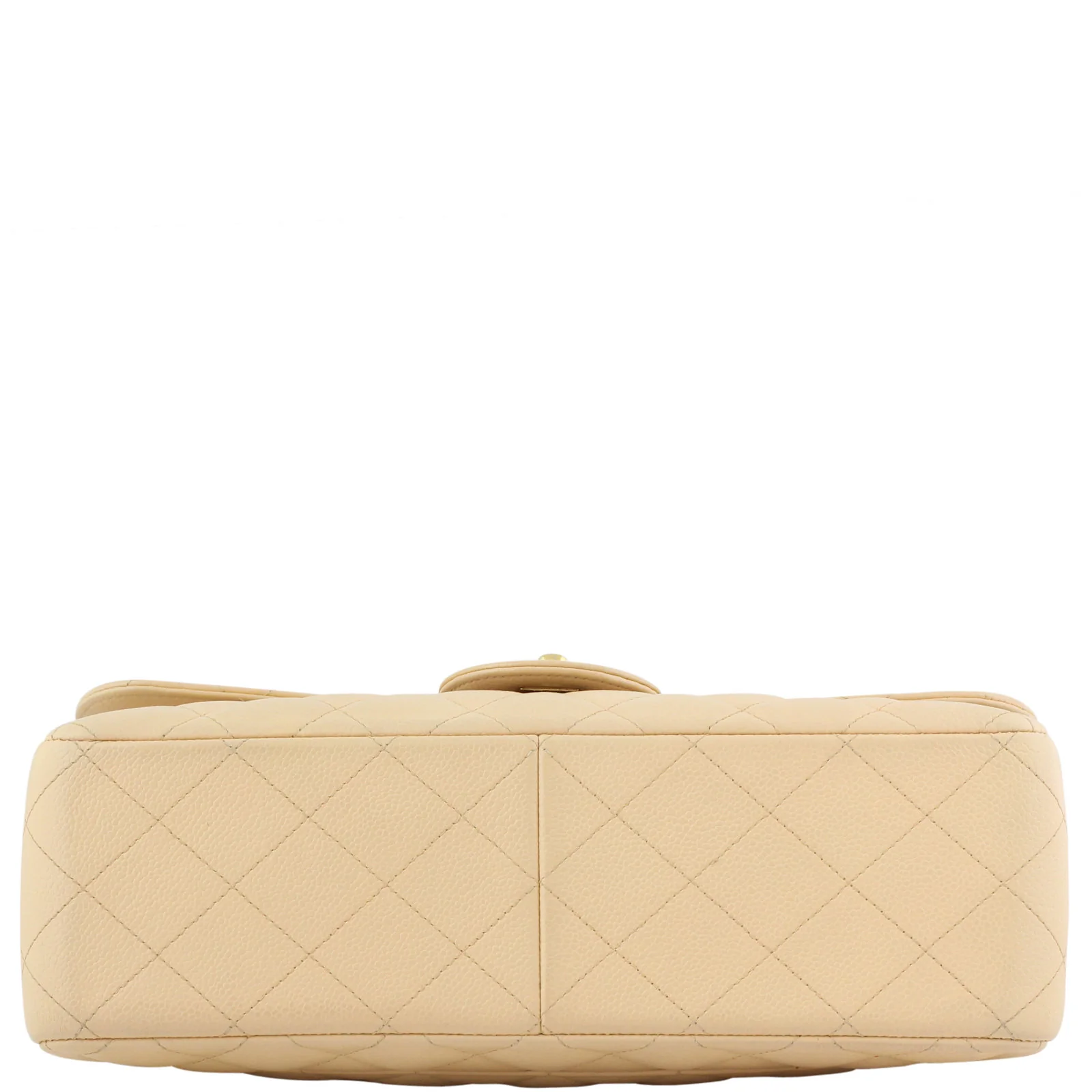 Chanel Classic Double Flap Jumbo |  Beige Gold Hardware - Image 5