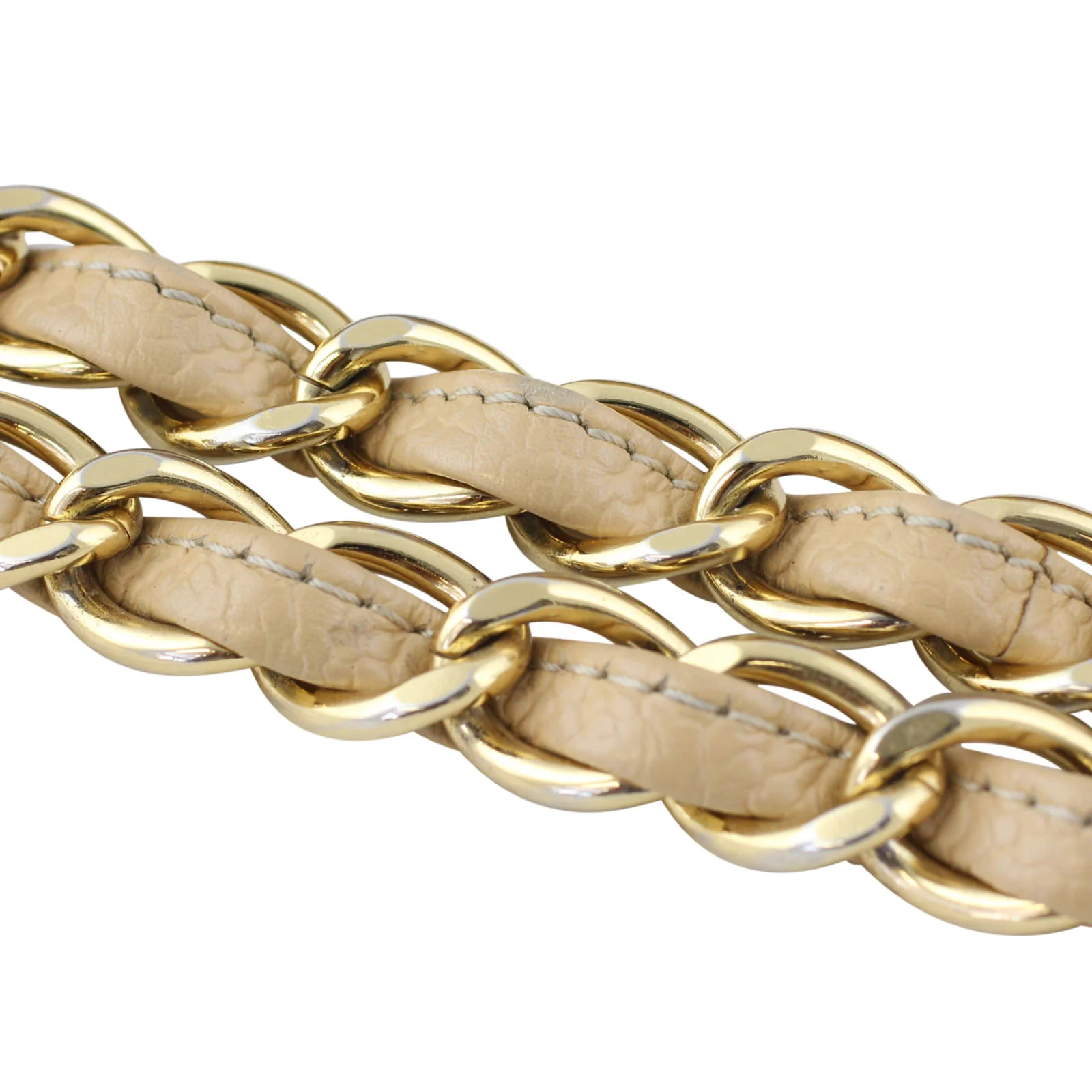 Chanel Classic Double Flap Jumbo |  Beige Gold Hardware - Image 8