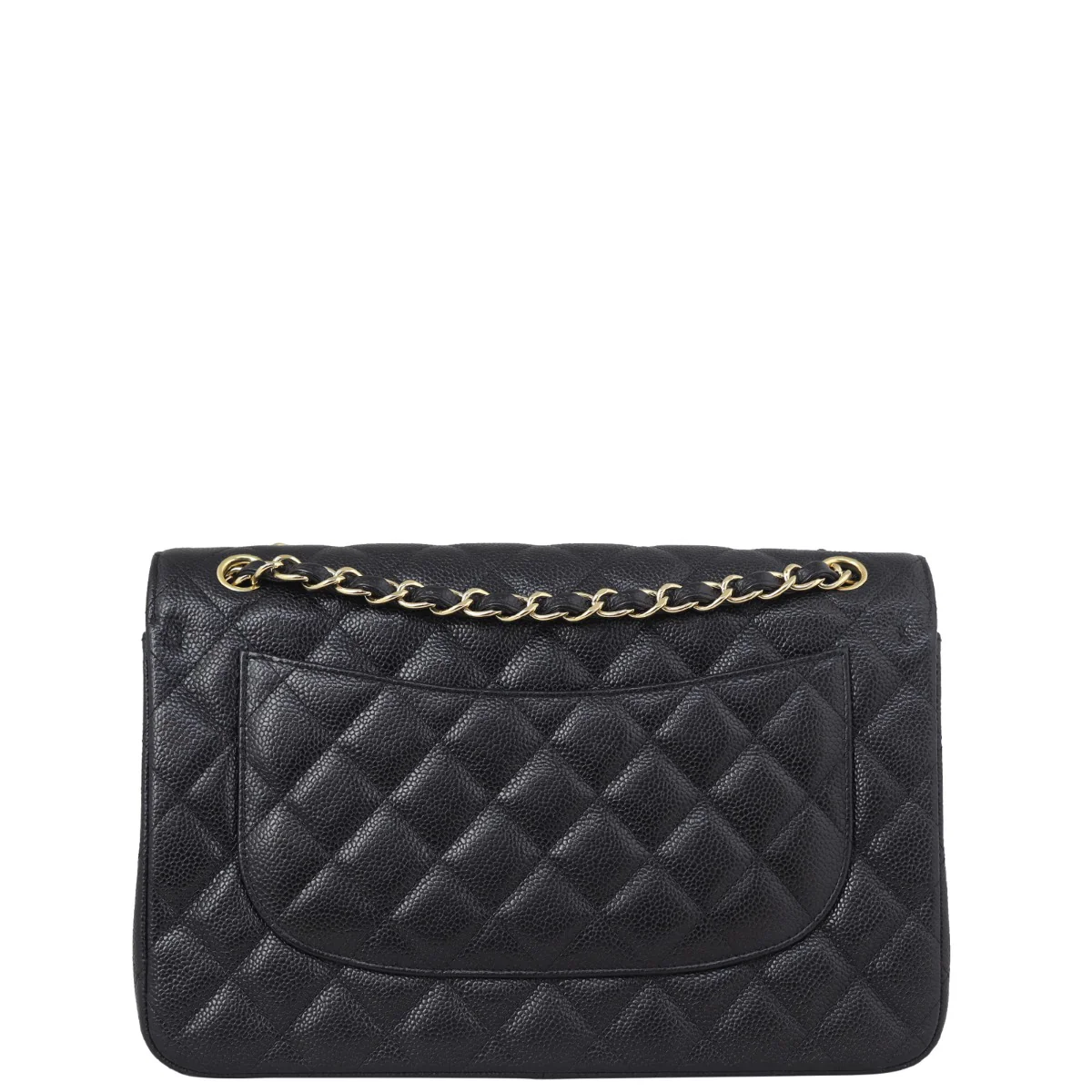 Chanel Classic Double Flap Jumbo | Black Caviar GHW - Image 3
