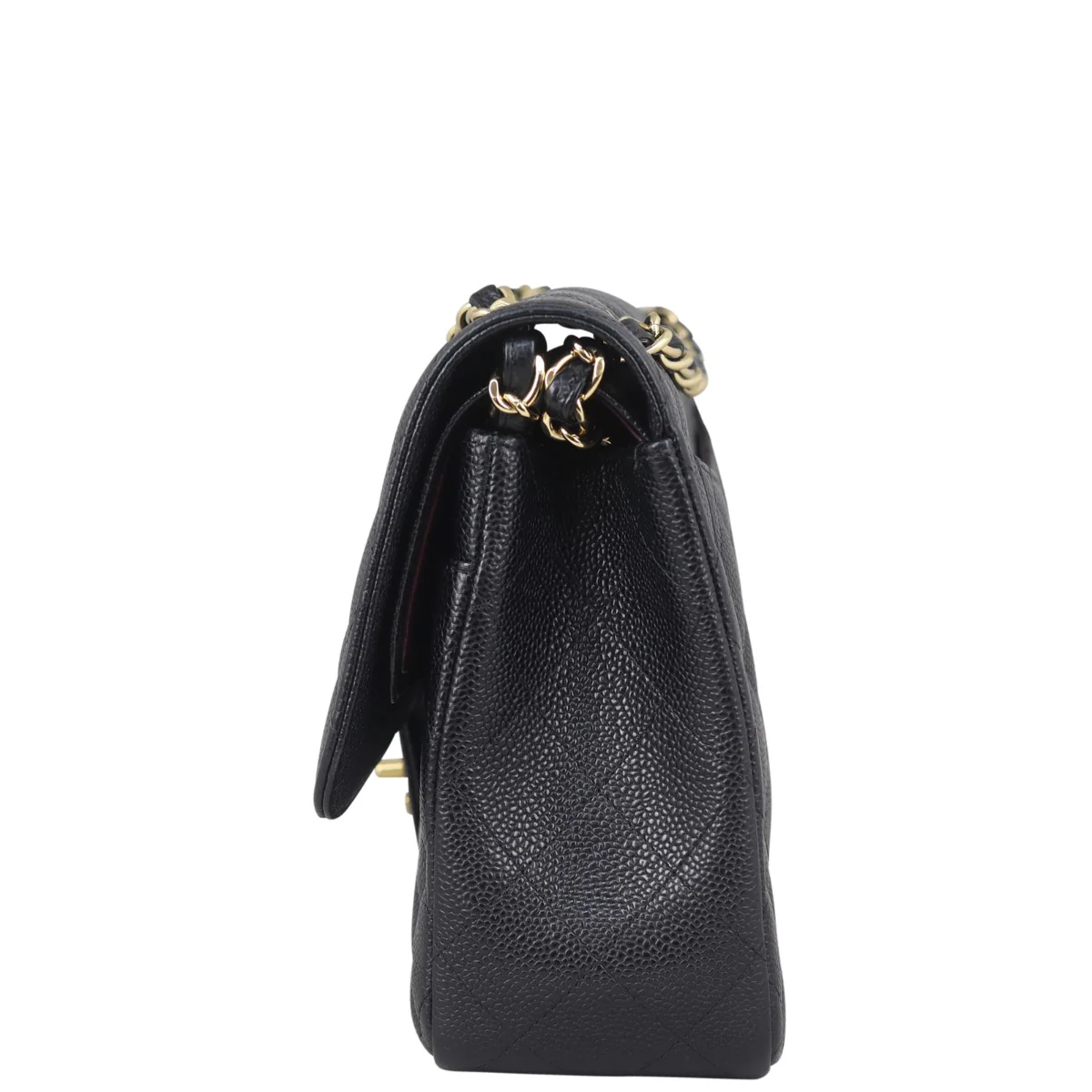 Chanel Classic Double Flap Jumbo | Black Caviar GHW - Image 4