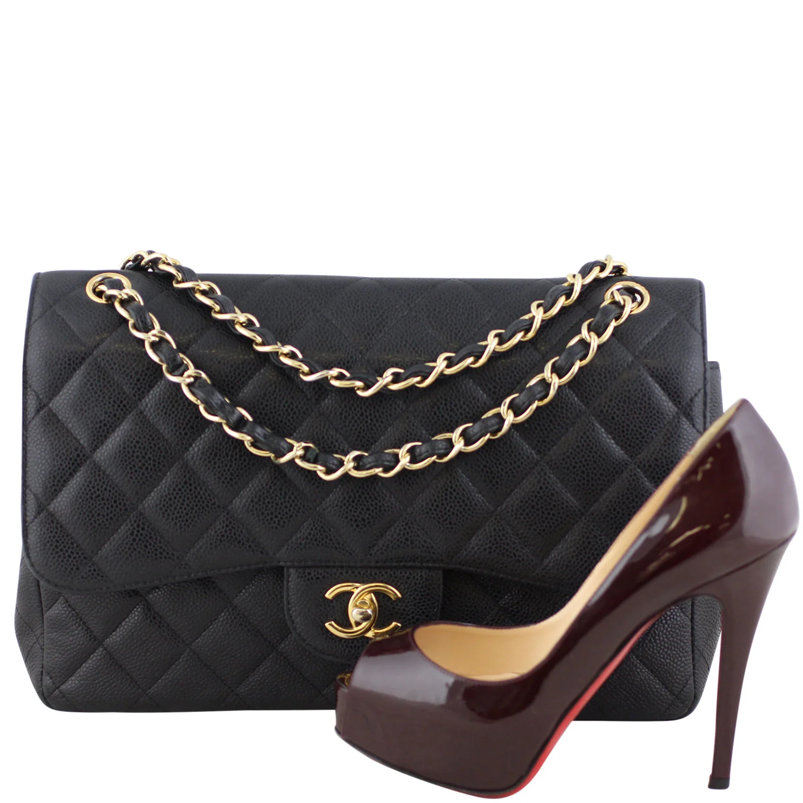 Chanel Classic Double Flap Jumbo Caviar - Image 11
